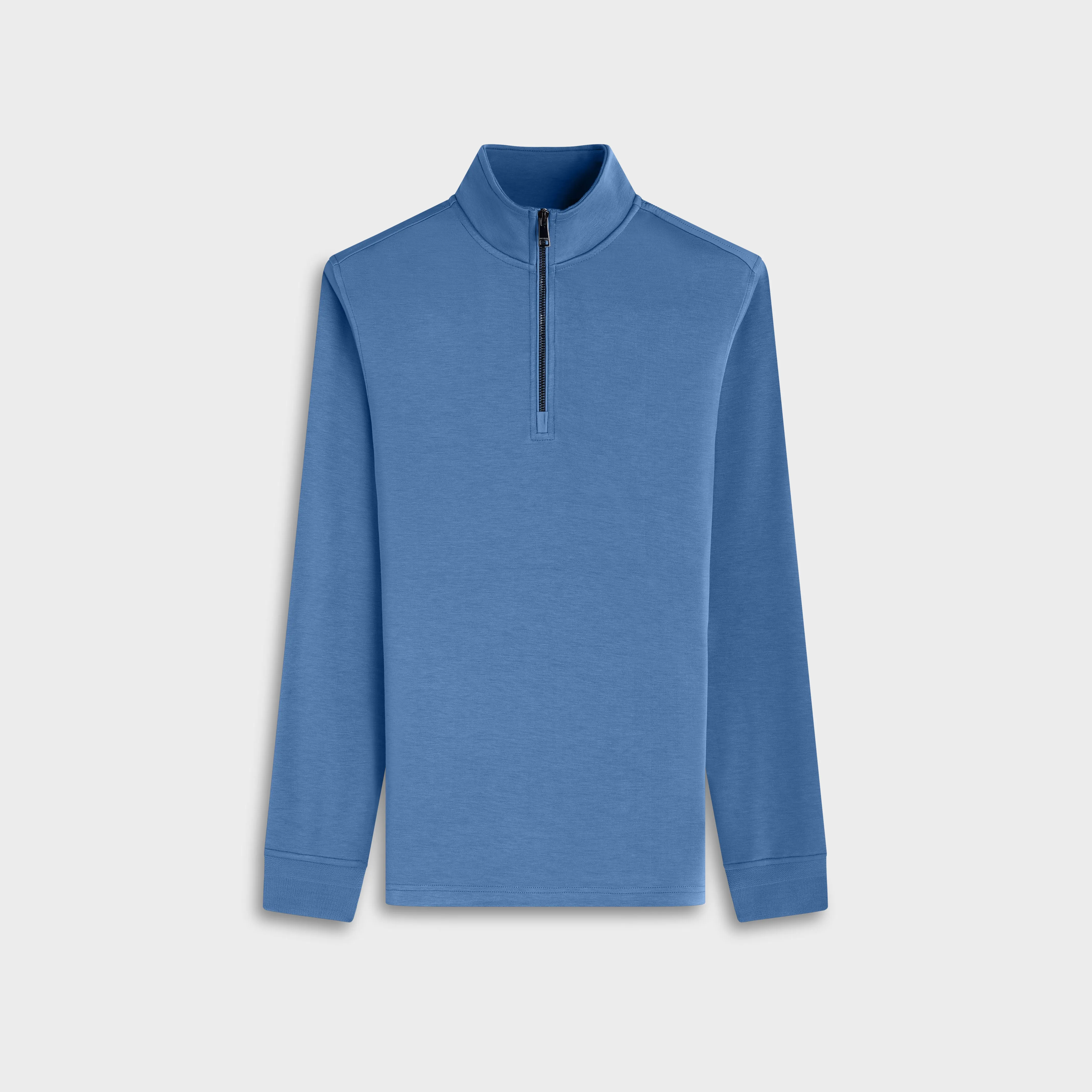 Soft Touch Quarter-Zip Mock Neck Pullover sold by Bugatchi
