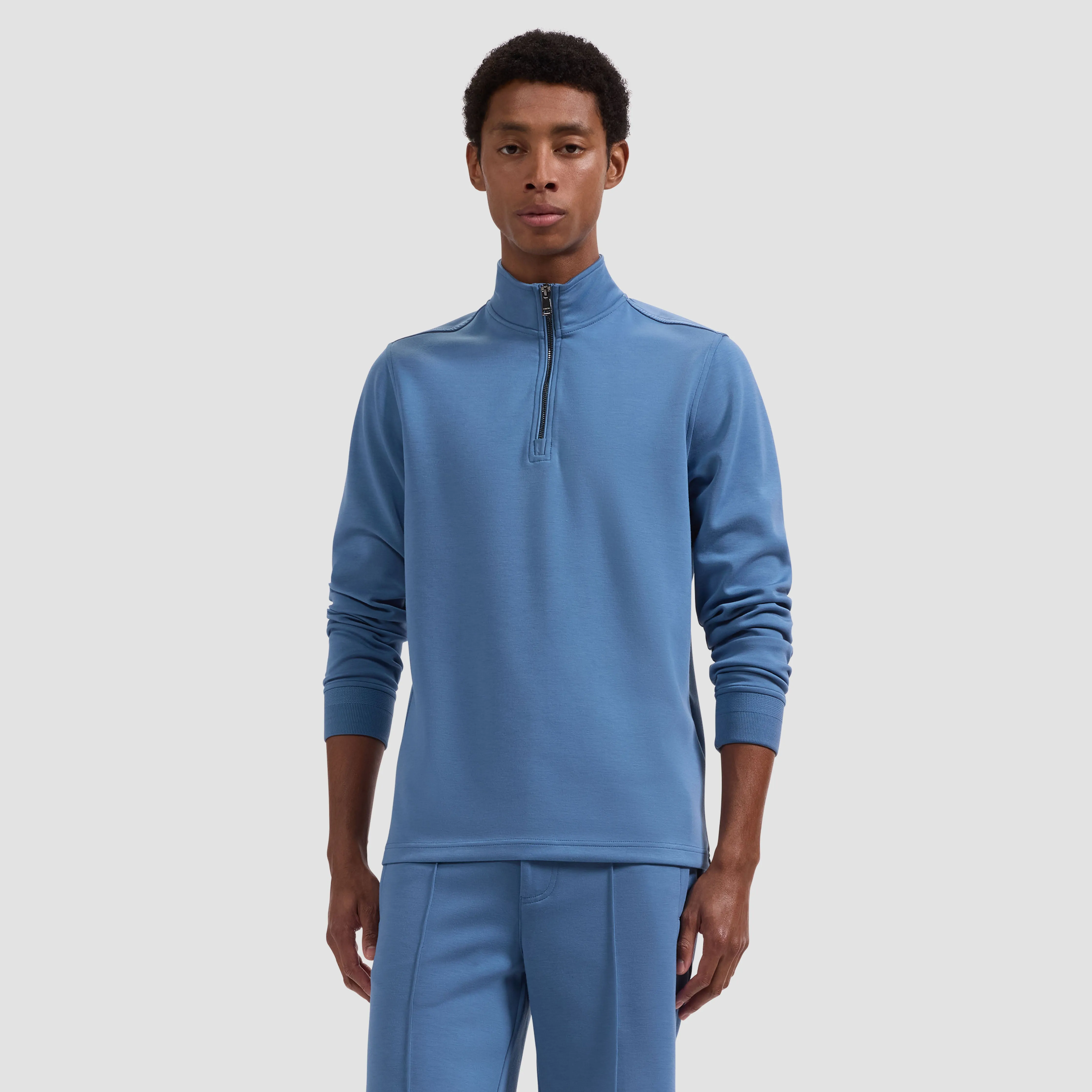 Soft Touch Quarter-Zip Mock Neck Pullover sold by Bugatchi product image thumbnail 2