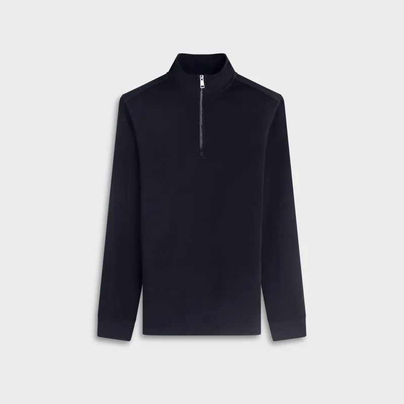 Soft Touch Quarter-Zip Mock Neck Pullover made by Bugatchi
