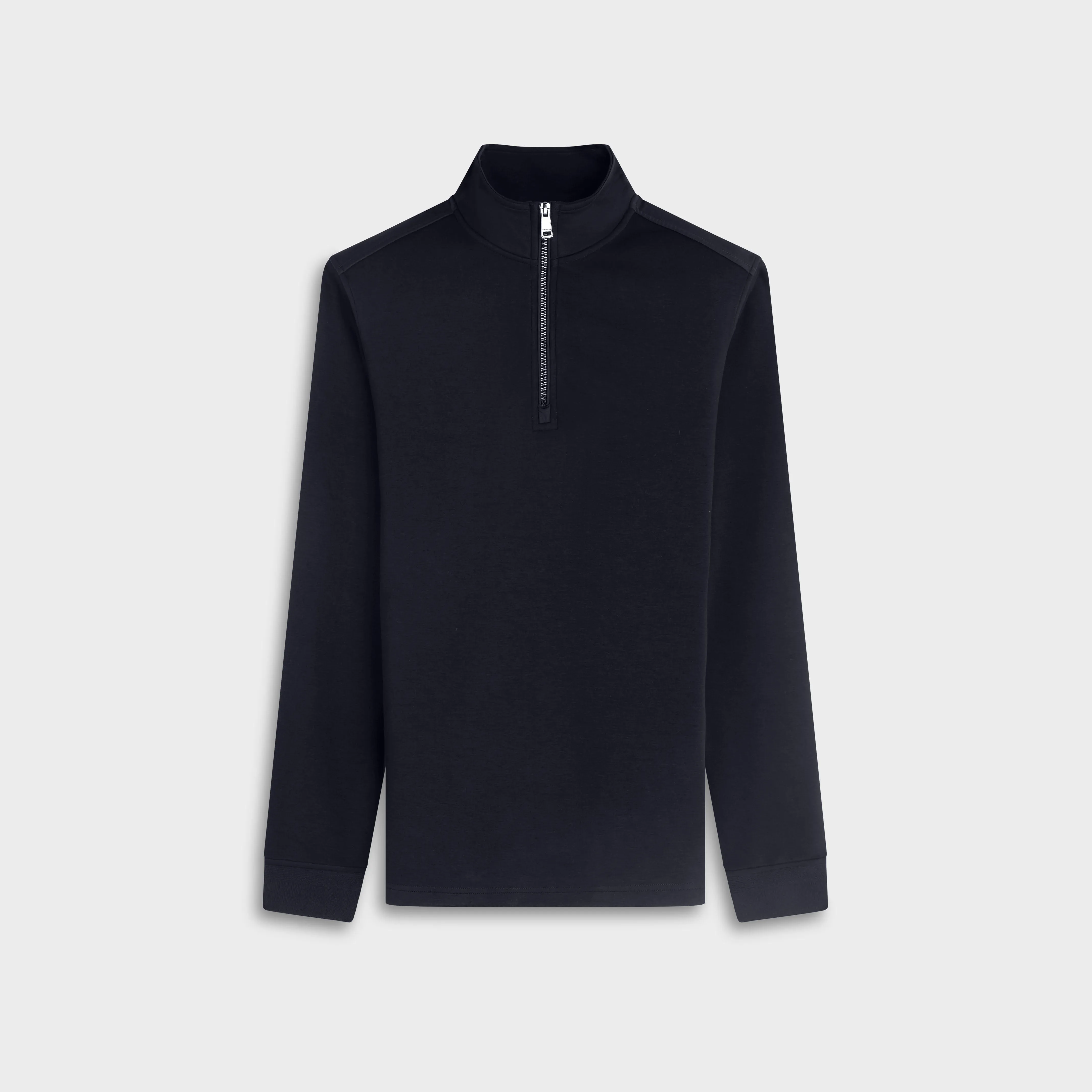 Soft Touch Quarter-Zip Mock Neck Pullover sold by Bugatchi