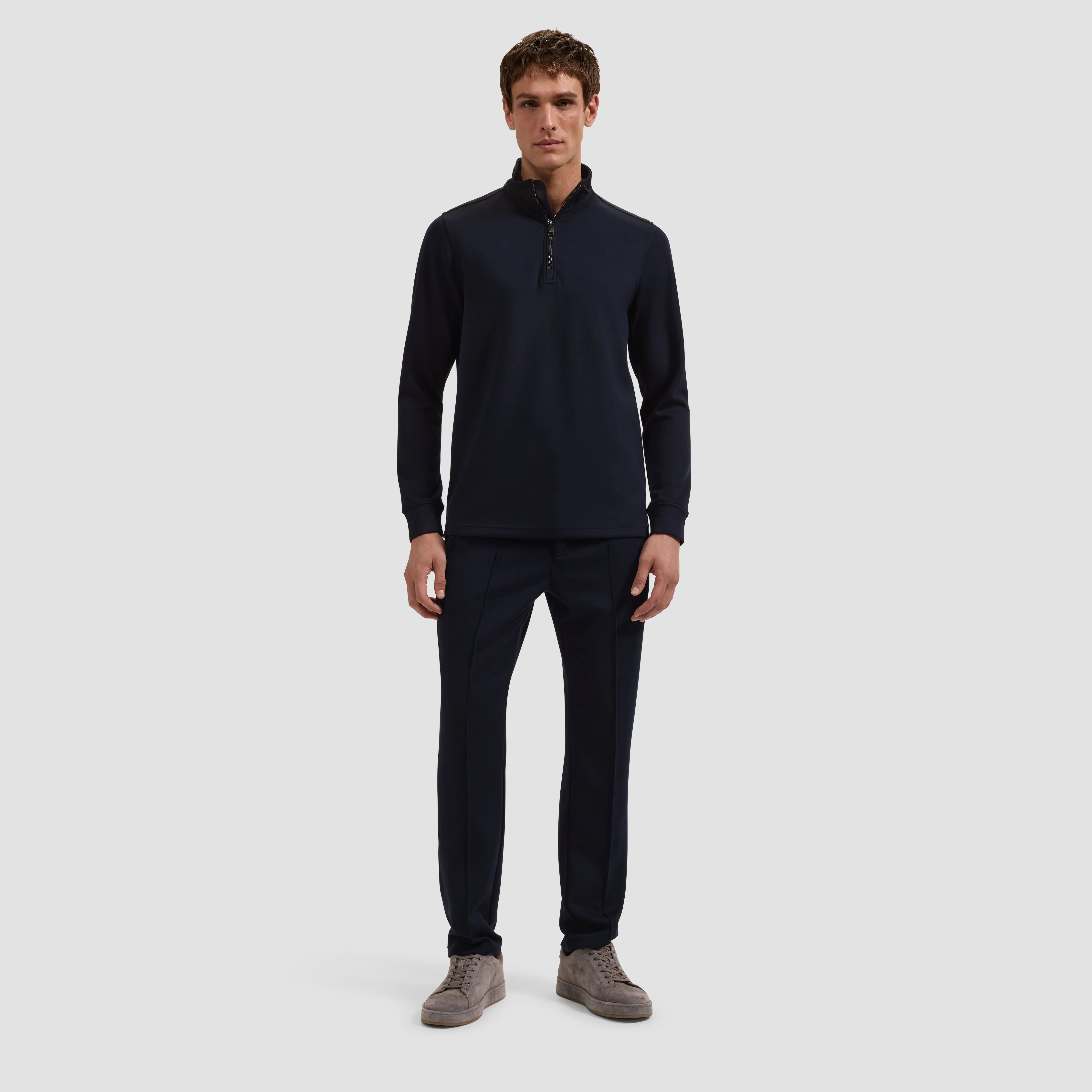 Soft Touch Quarter-Zip Mock Neck Pullover sold by Bugatchi product image thumbnail 4