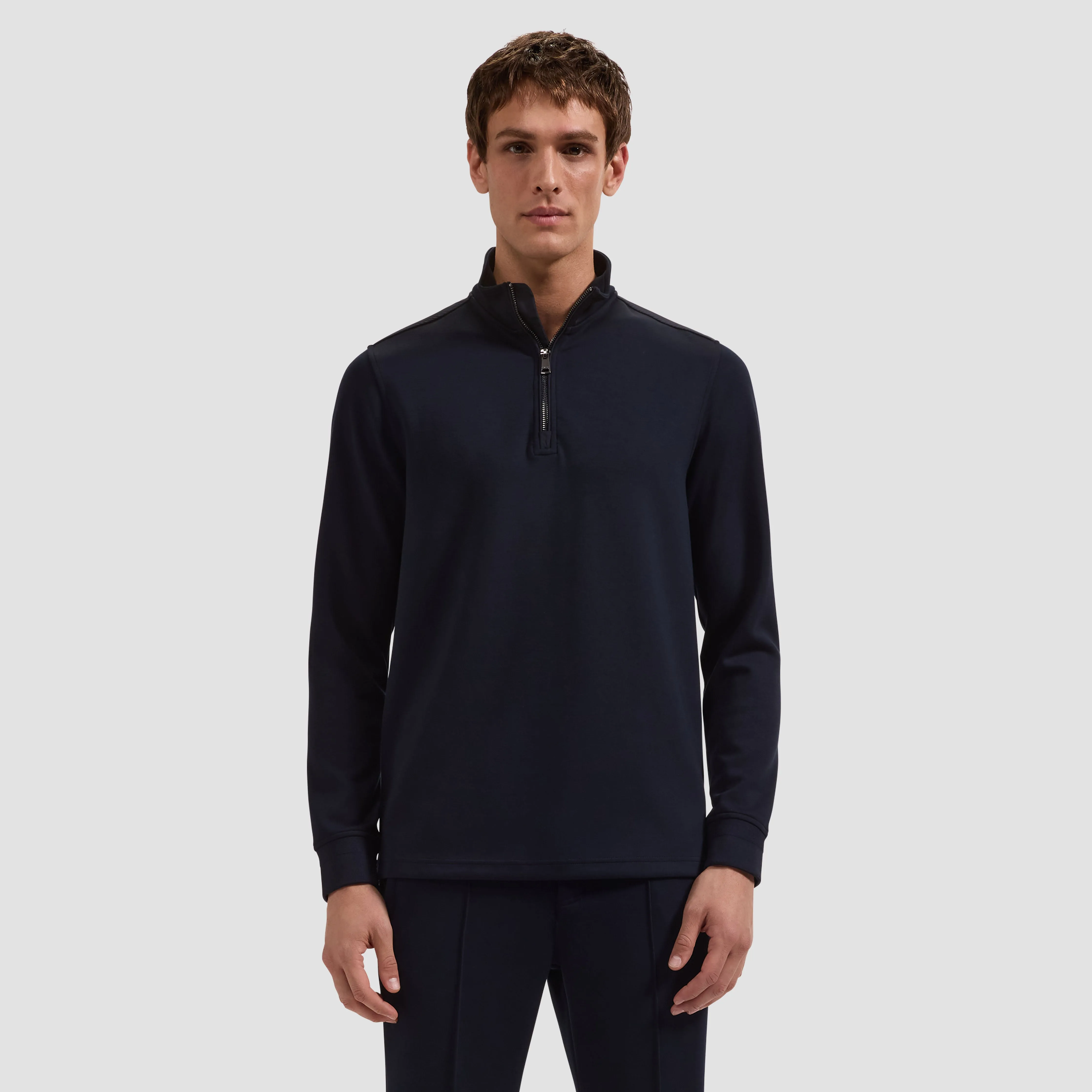 Soft Touch Quarter-Zip Mock Neck Pullover sold by Bugatchi product image thumbnail 2