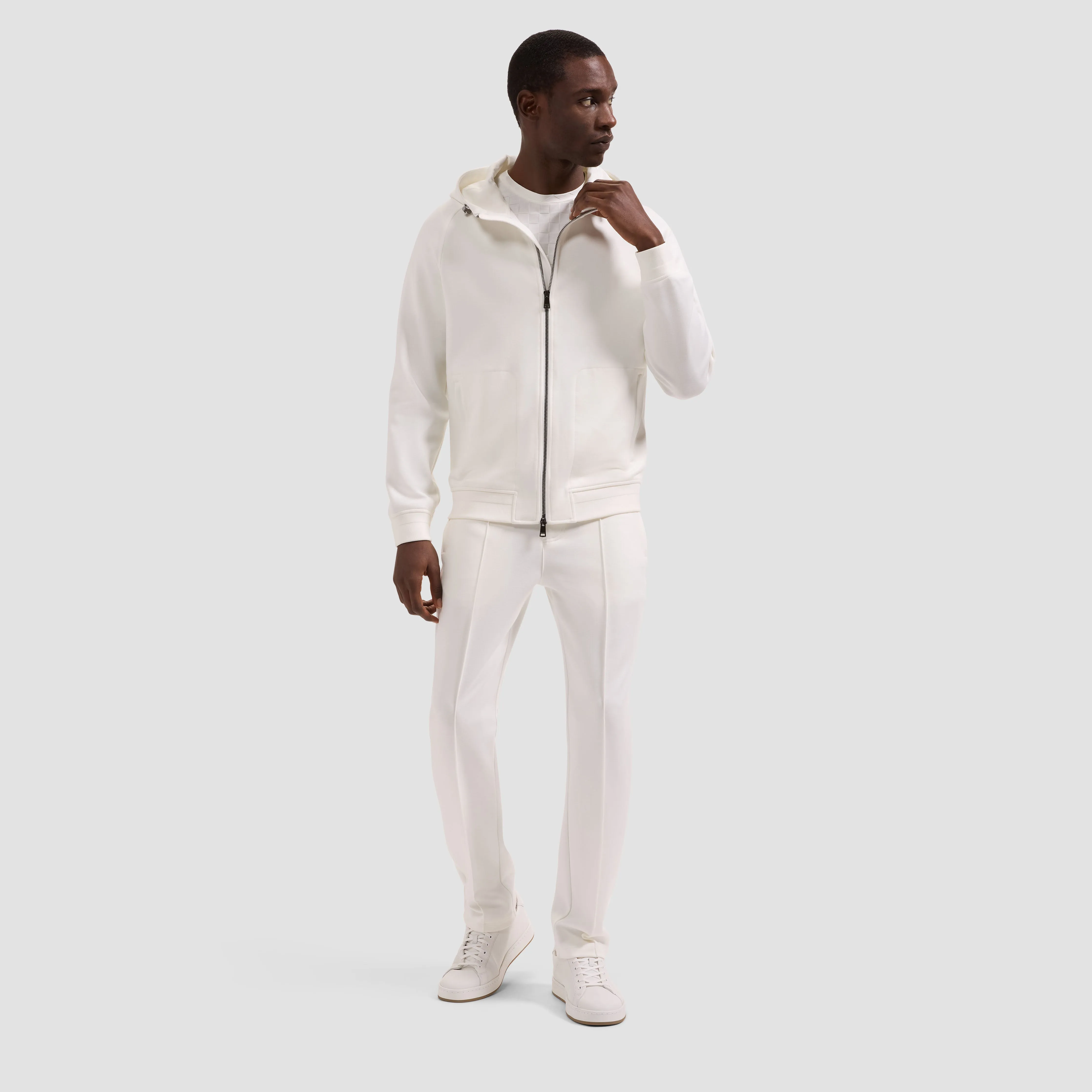 Soft Touch Knit Hoodie Jacket sold by Bugatchi product image thumbnail 4