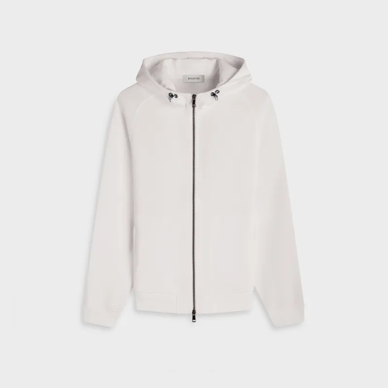 Soft Touch Knit Hoodie Jacket made by Bugatchi