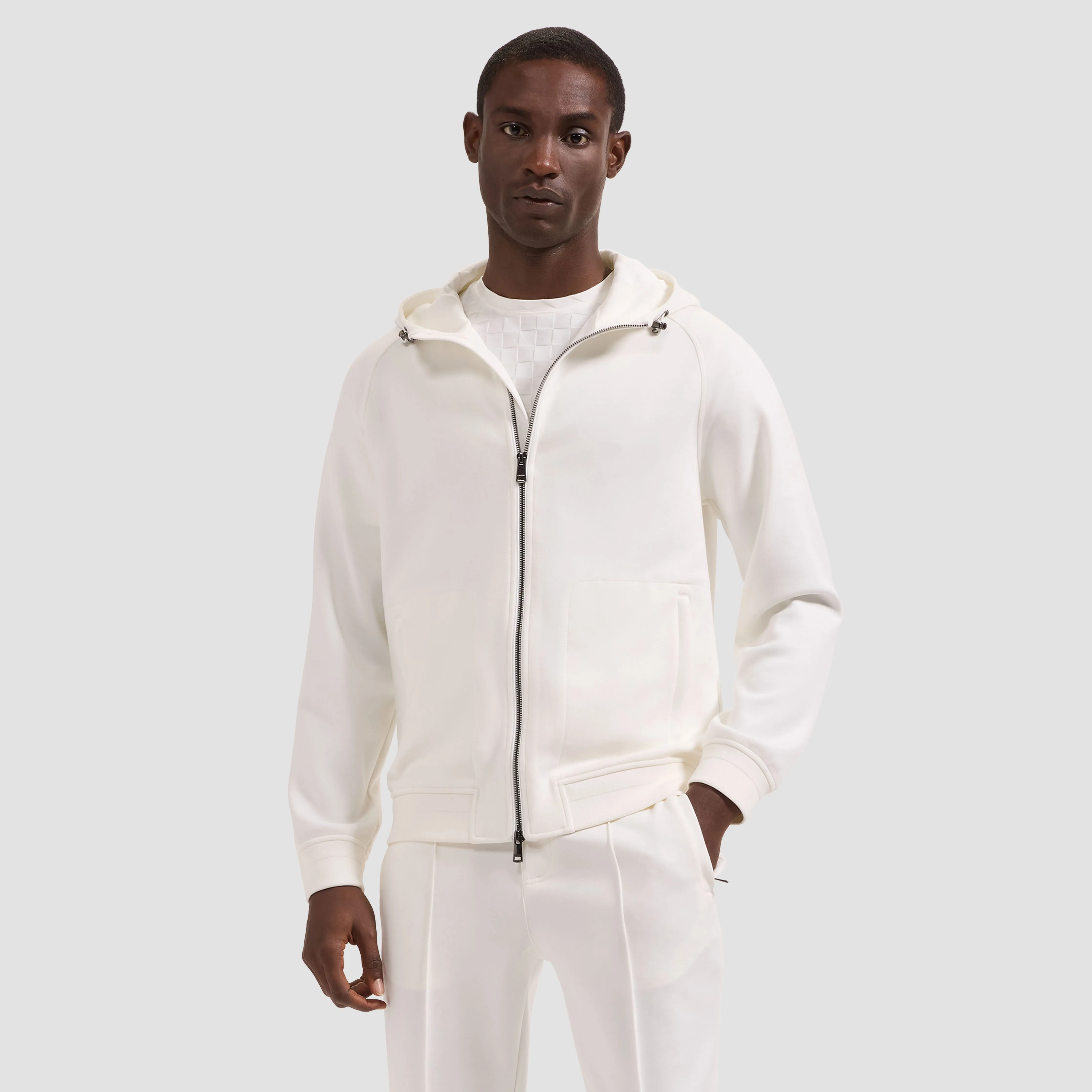 Soft Touch Knit Hoodie Jacket sold by Bugatchi product image thumbnail 2