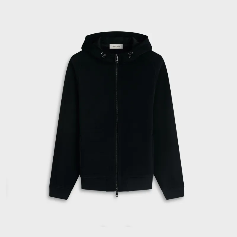 Soft Touch Knit Hoodie Jacket made by Bugatchi