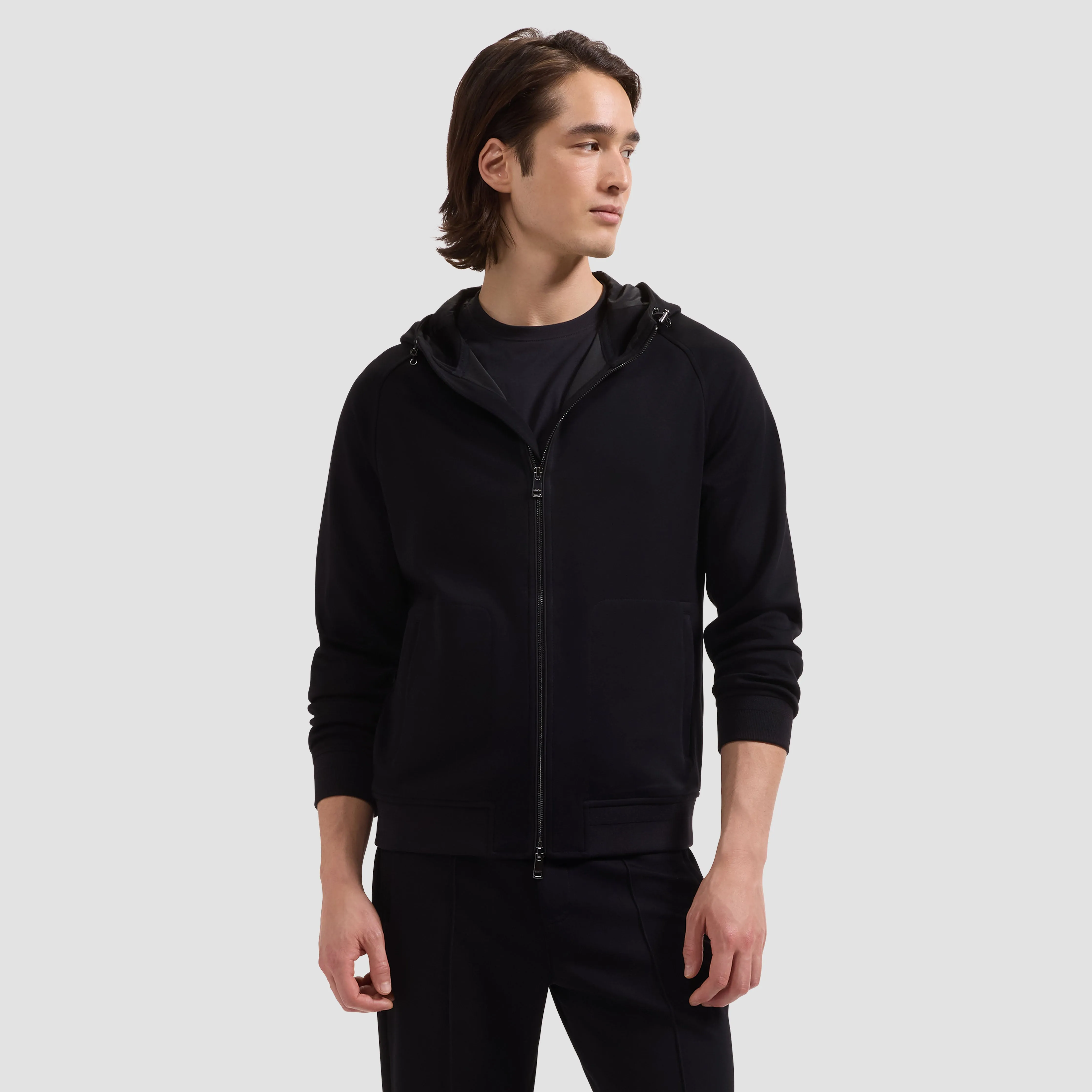 Soft Touch Knit Hoodie Jacket sold by Bugatchi product image thumbnail 2