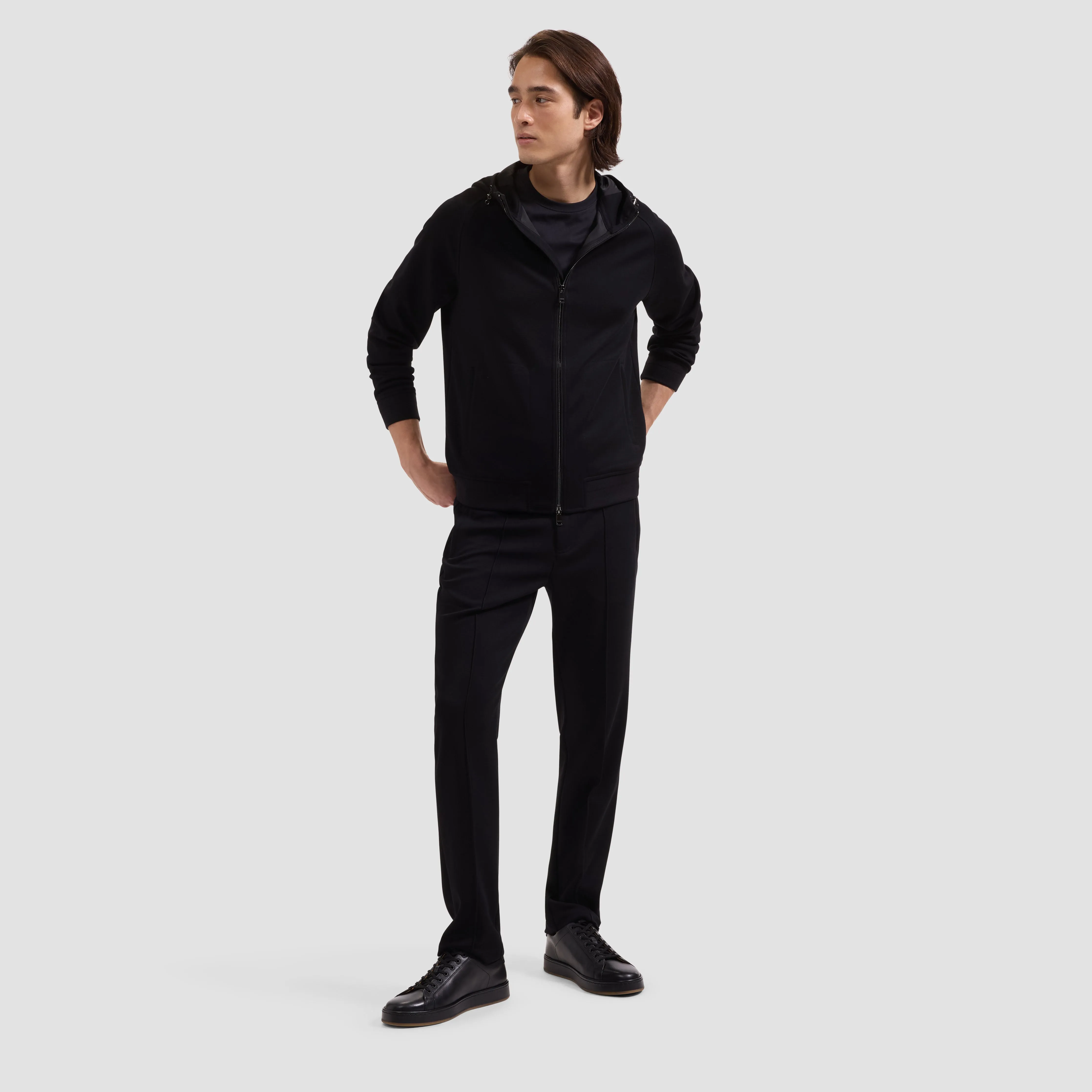 Soft Touch Knit Hoodie Jacket sold by Bugatchi product image thumbnail 4