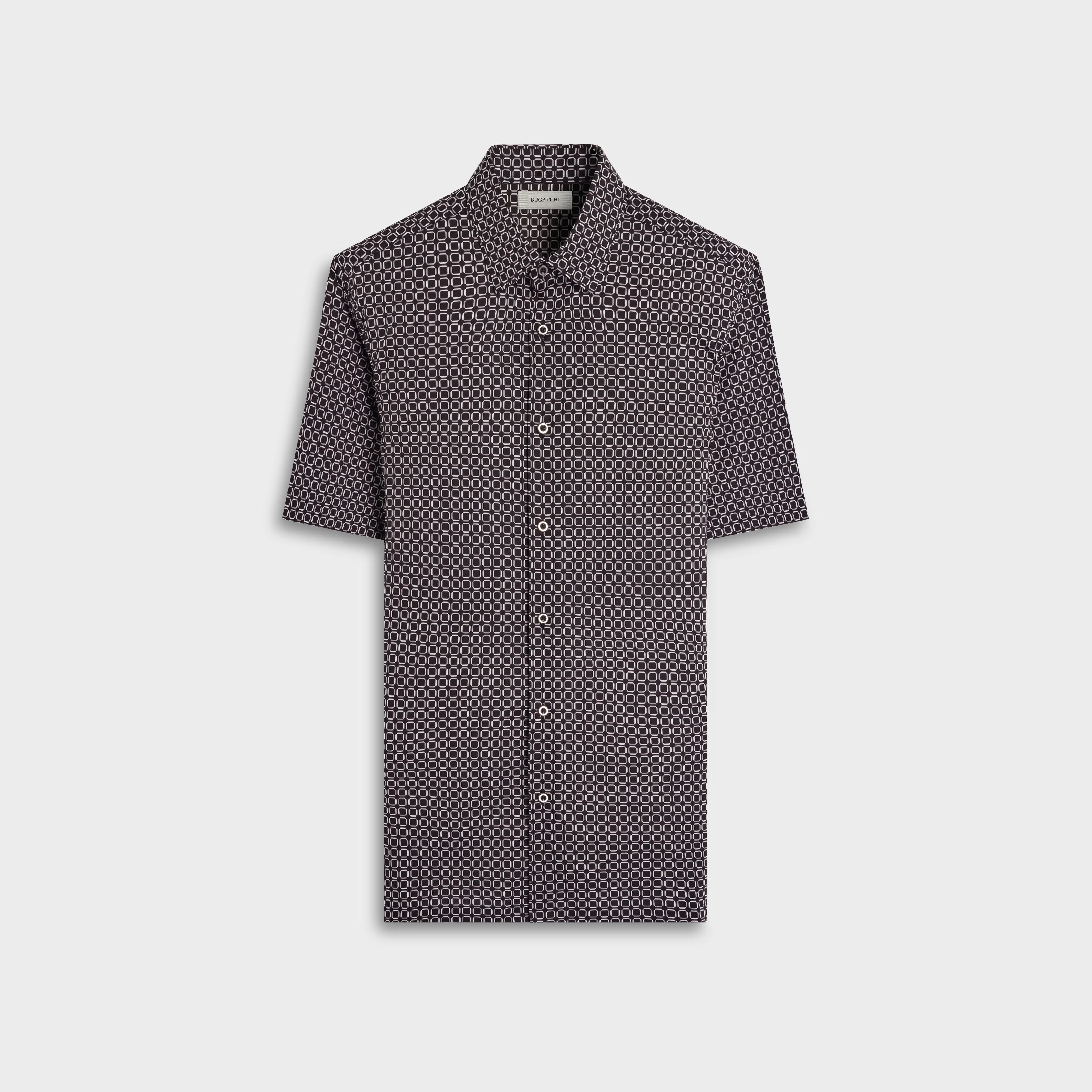 Vero Geometric Short-Sleeve Shirt sold by Bugatchi