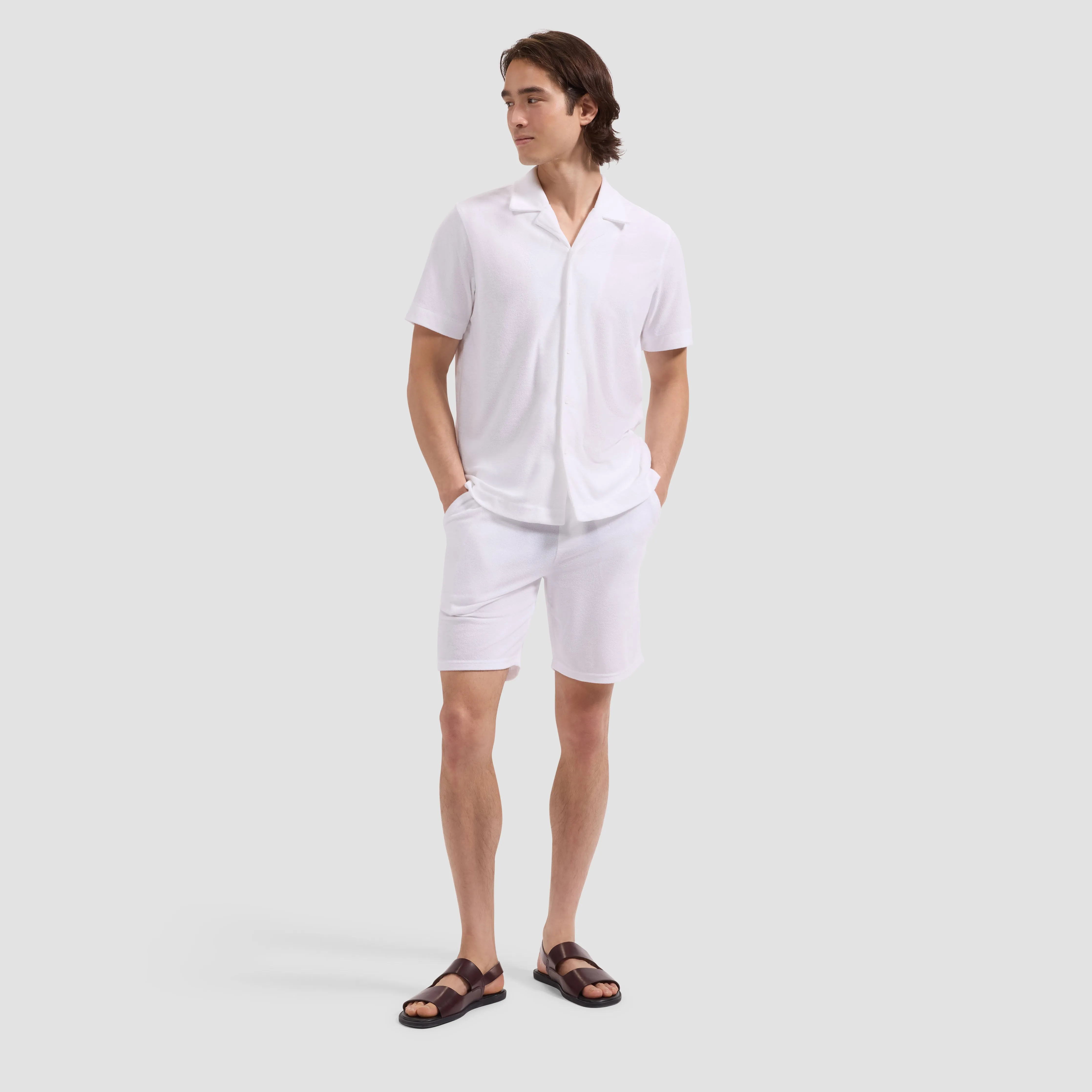French Terry Camp Shirt sold by Bugatchi product image thumbnail 4