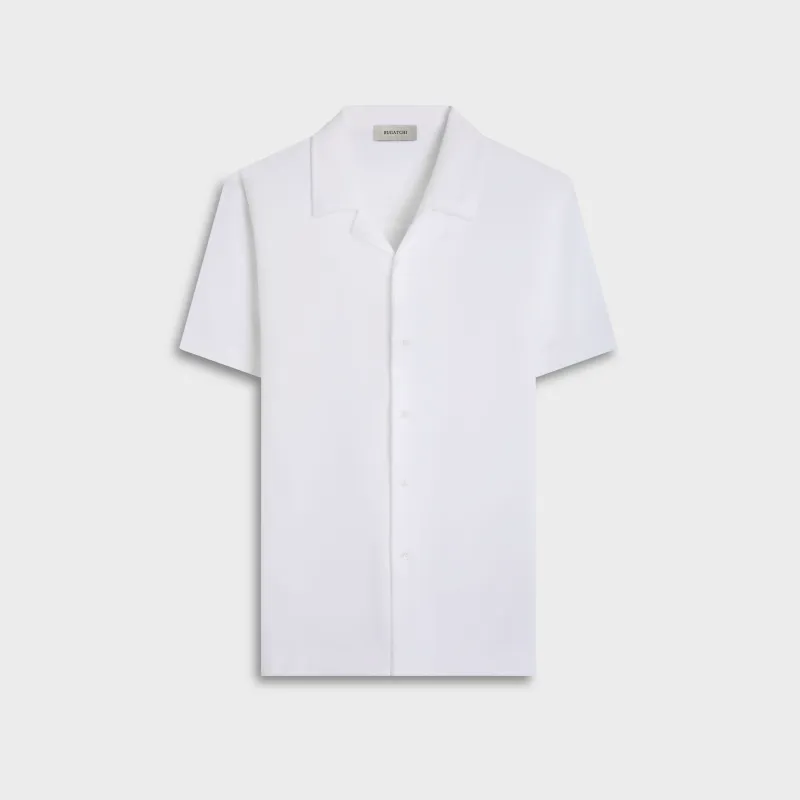 French Terry Camp Shirt made by Bugatchi