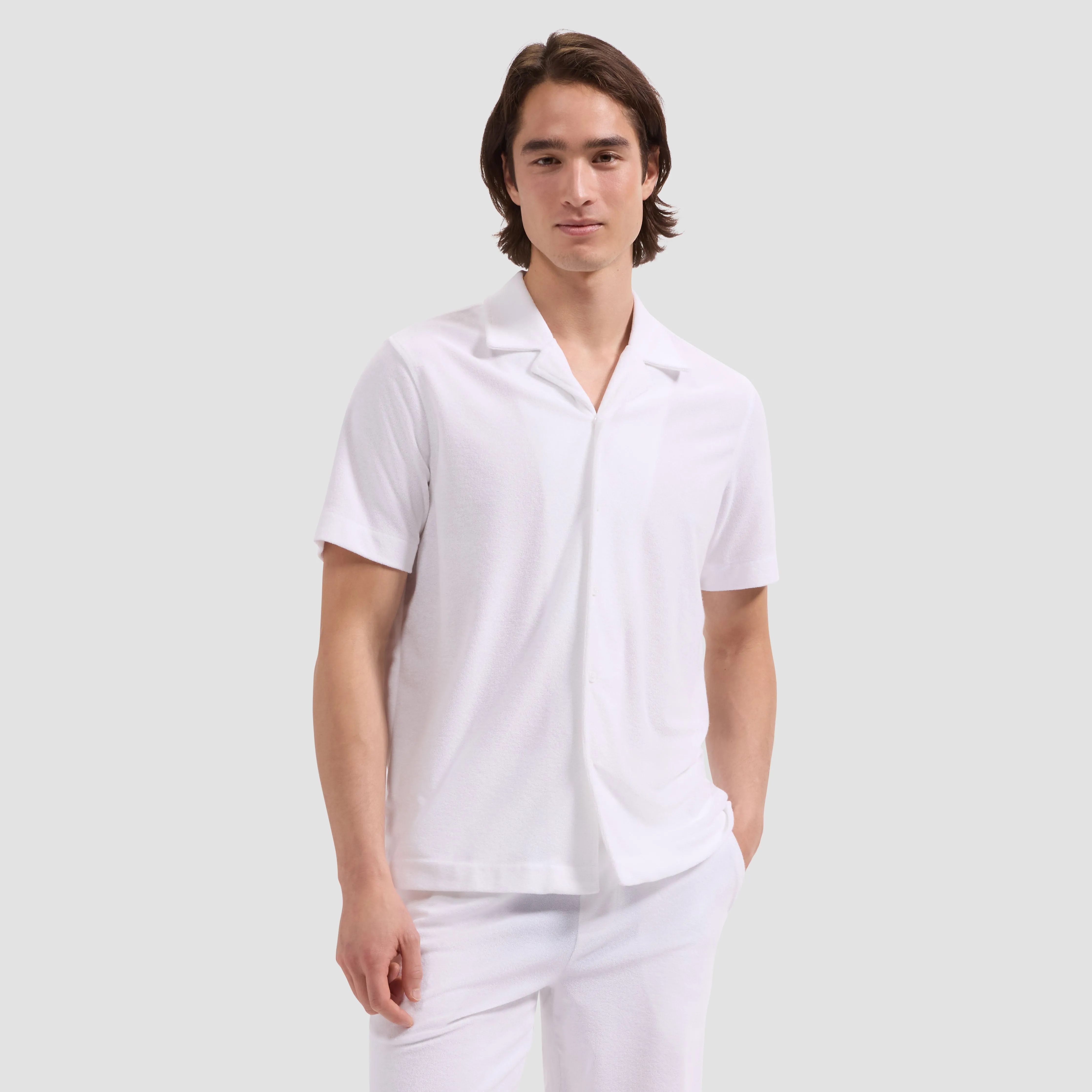 French Terry Camp Shirt sold by Bugatchi product image thumbnail 2