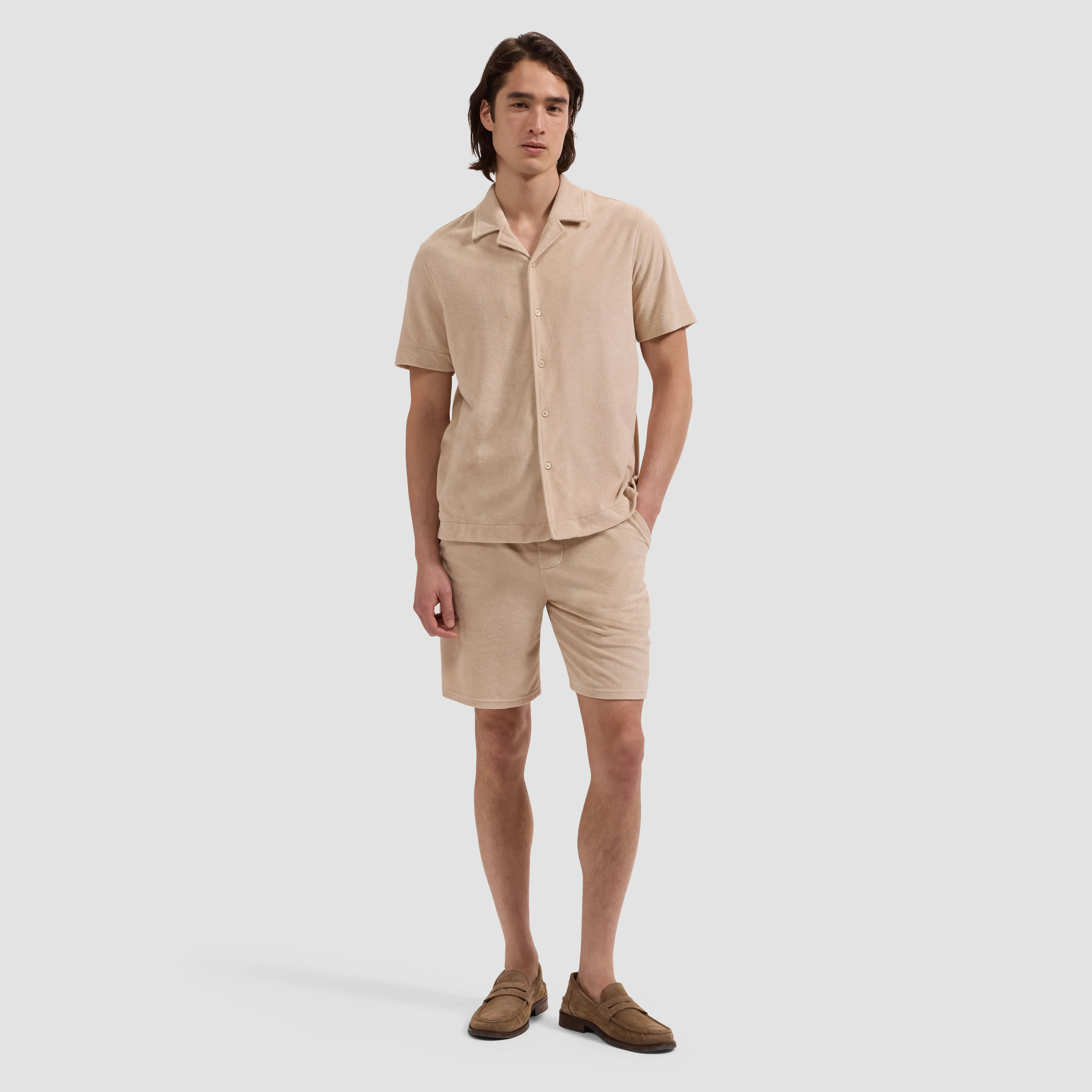 French Terry Camp Shirt sold by Bugatchi product image thumbnail 4