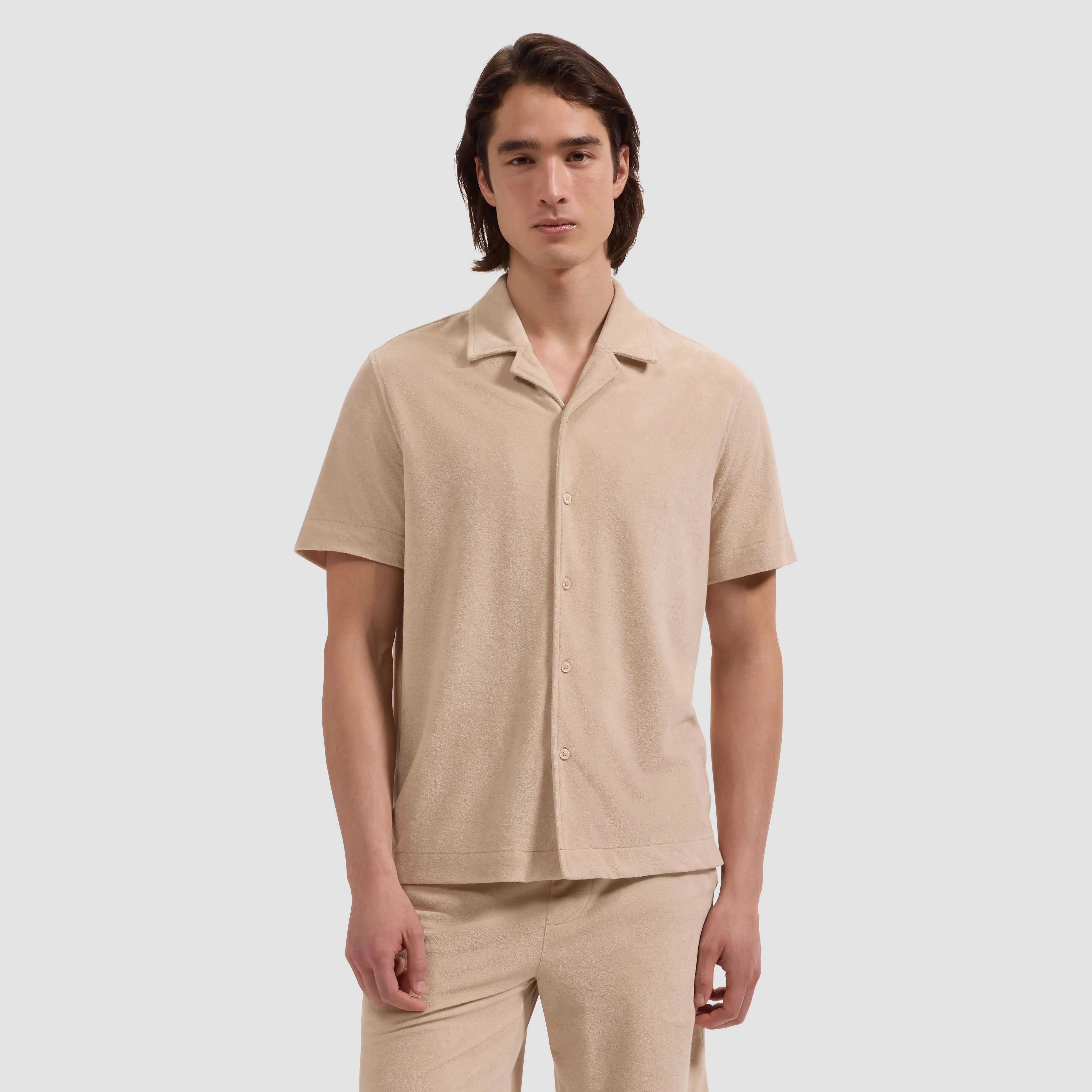 French Terry Camp Shirt sold by Bugatchi product image thumbnail 2