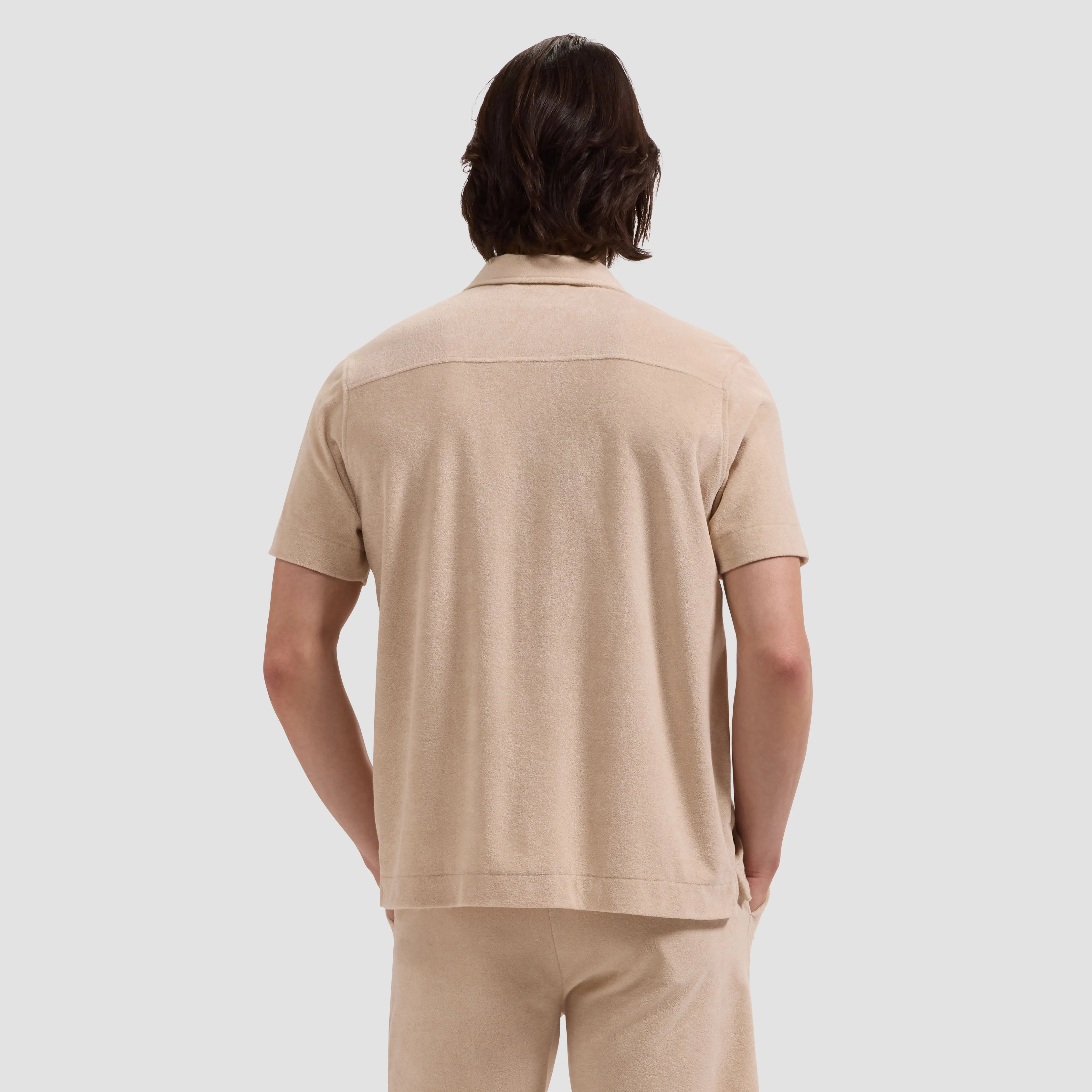 French Terry Camp Shirt sold by Bugatchi product image thumbnail 3