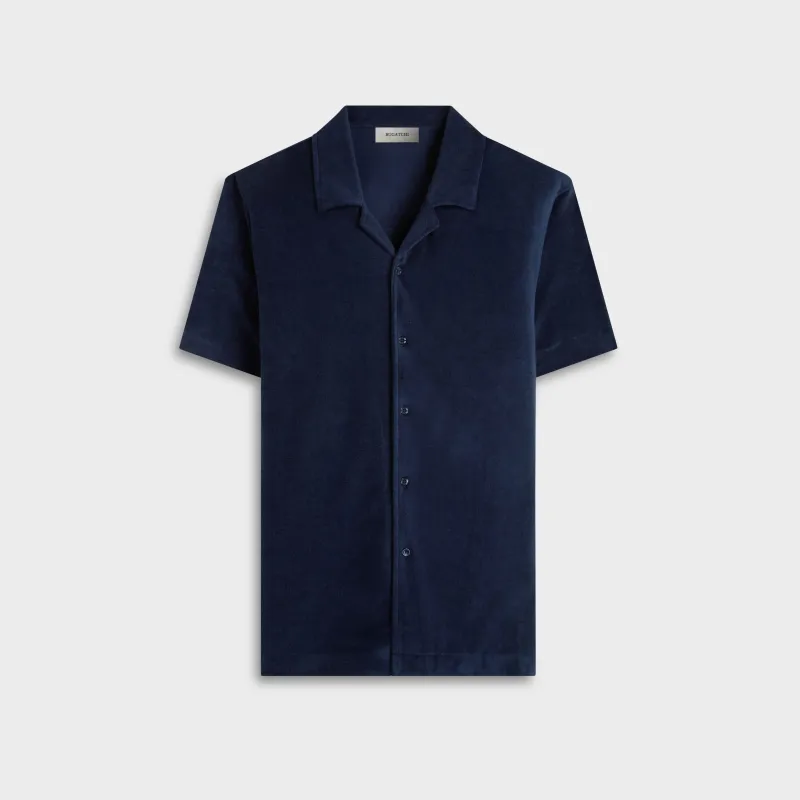 French Terry Camp Shirt made by Bugatchi