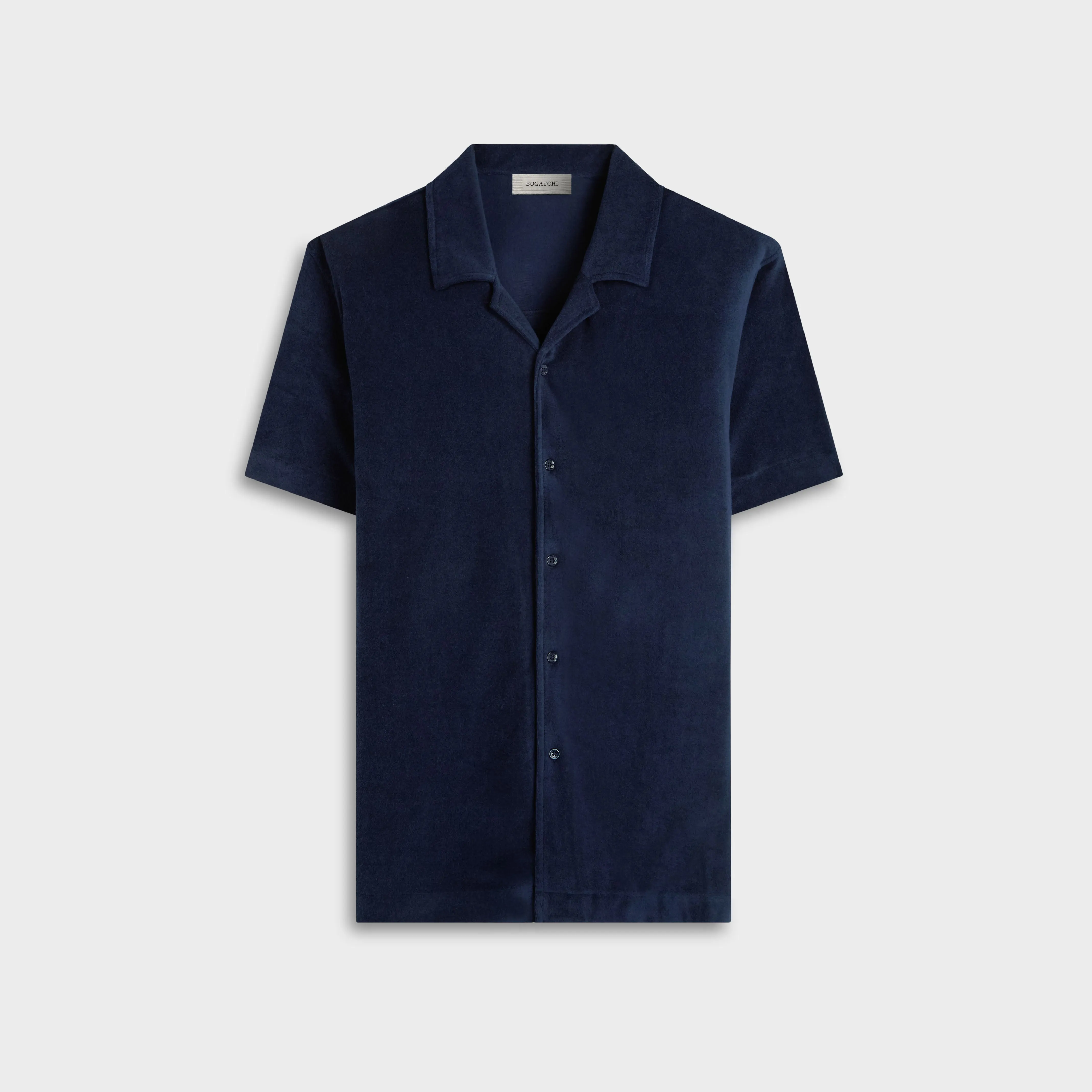 French Terry Camp Shirt sold by Bugatchi