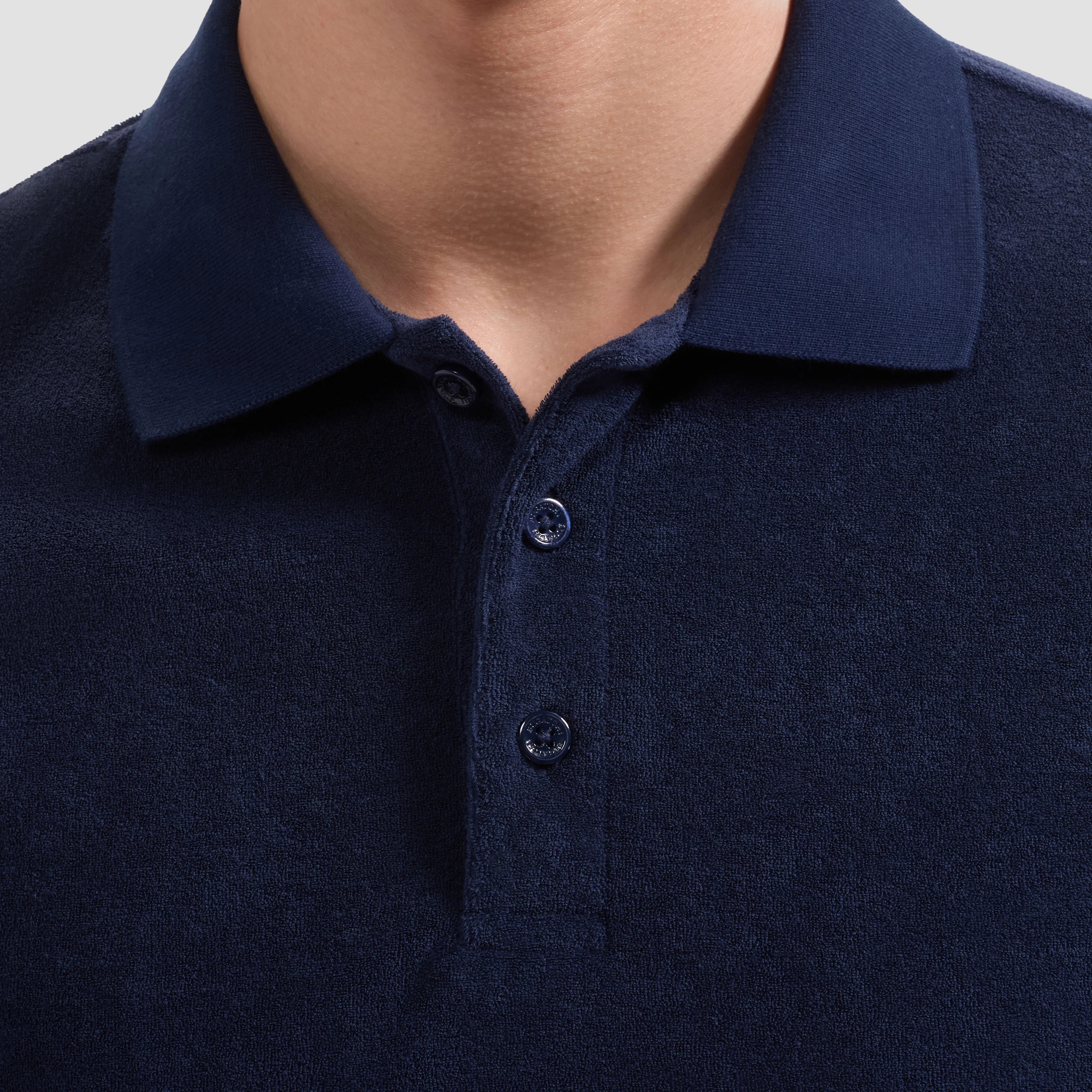 French Terry Polo Shirt sold by Bugatchi product image thumbnail 5