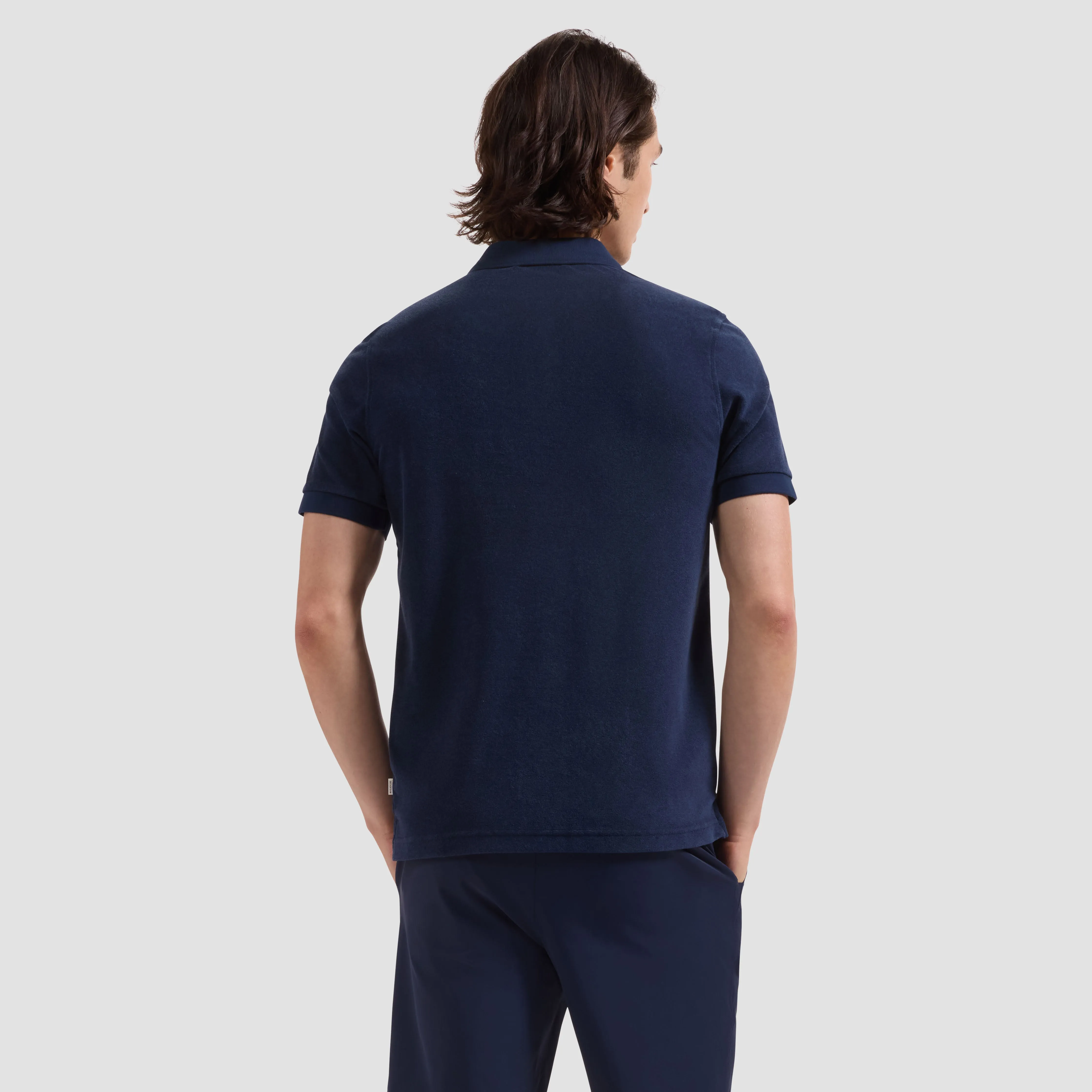 French Terry Polo Shirt sold by Bugatchi product image thumbnail 3