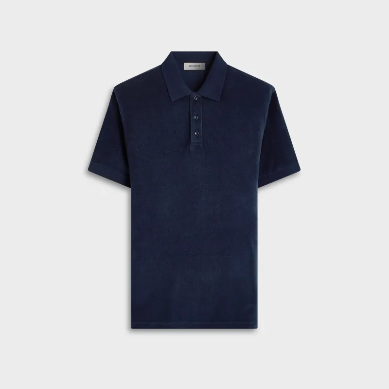 French Terry Polo Shirt made by Bugatchi