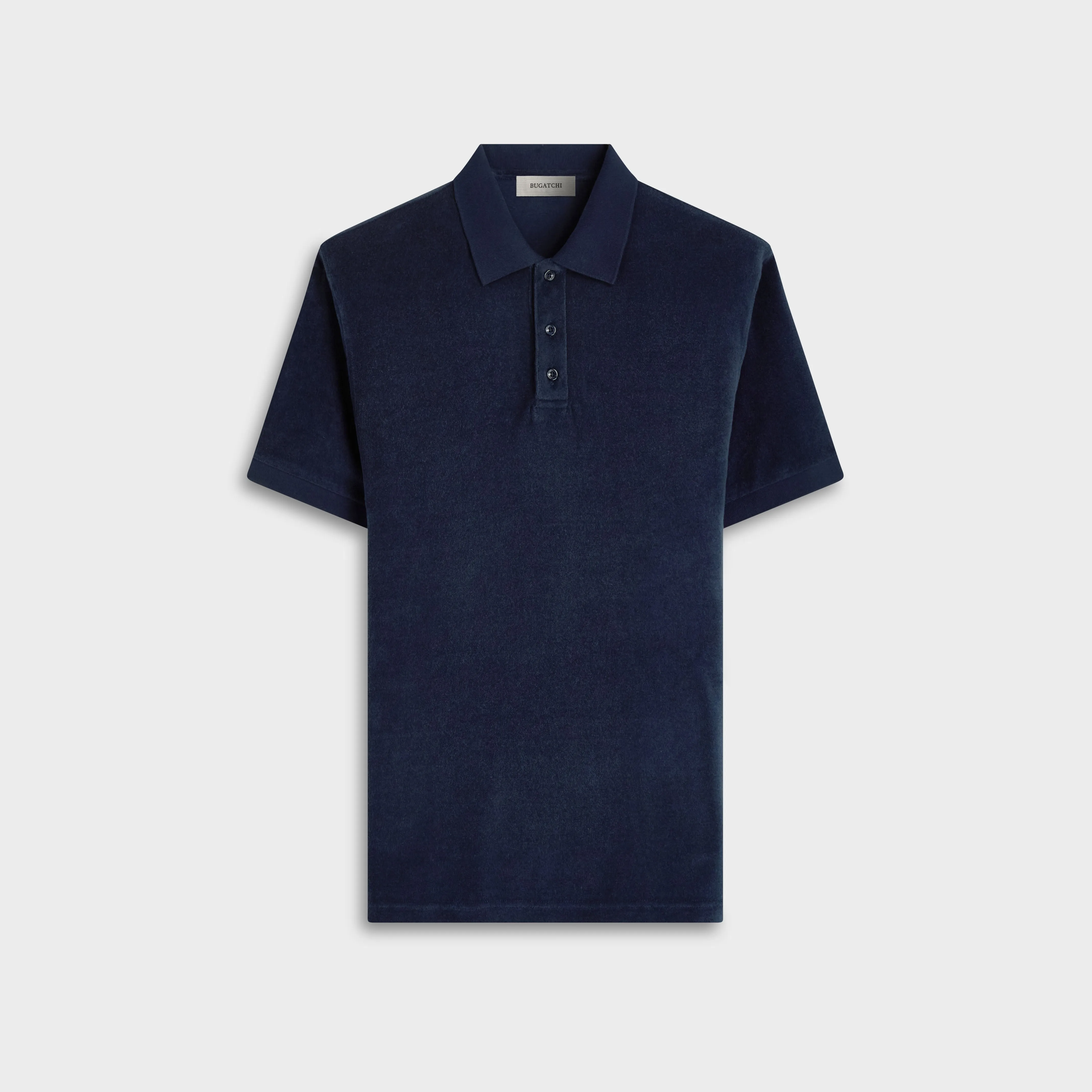 French Terry Polo Shirt sold by Bugatchi