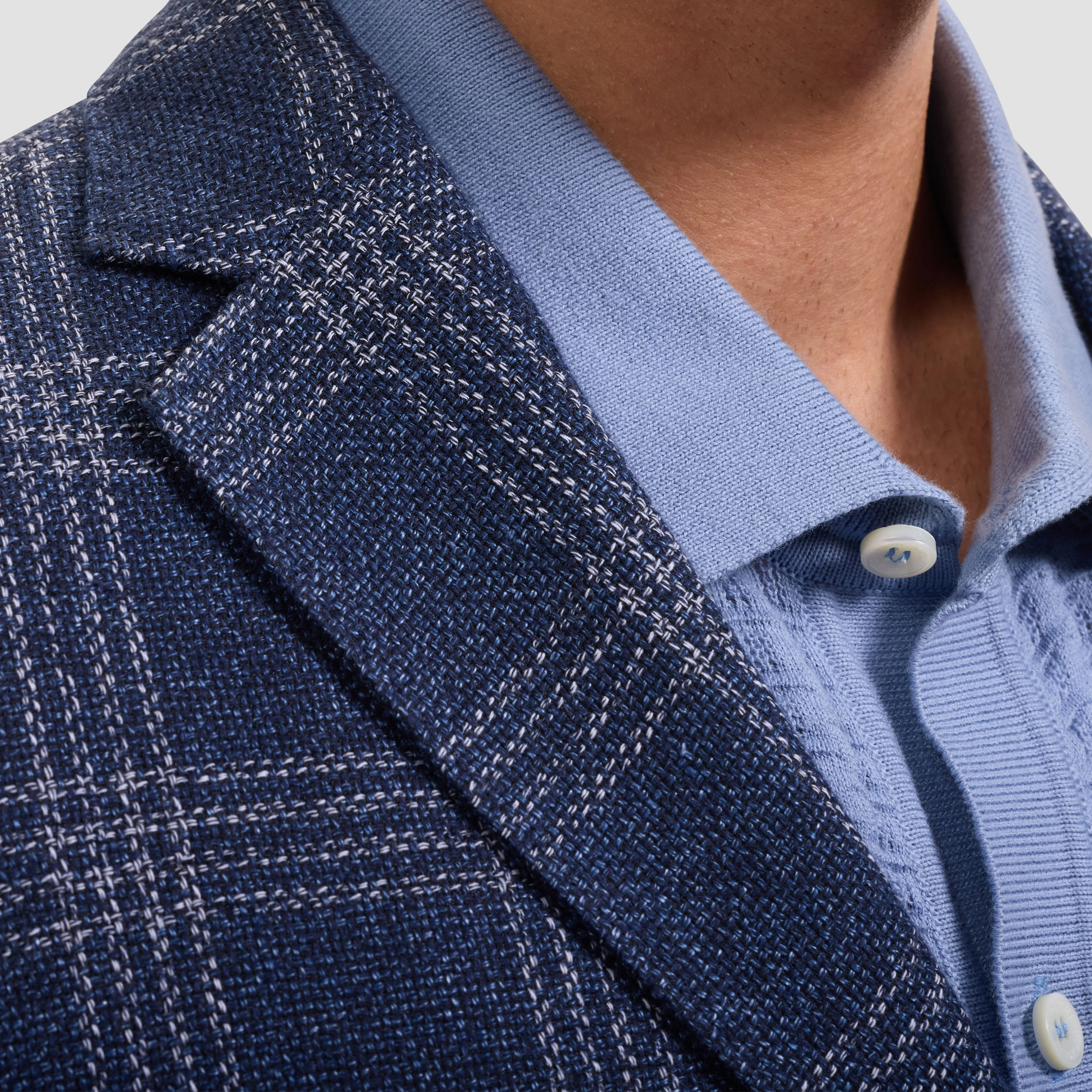 Windowpane Two-Button Blazer sold by Bugatchi product image thumbnail 5