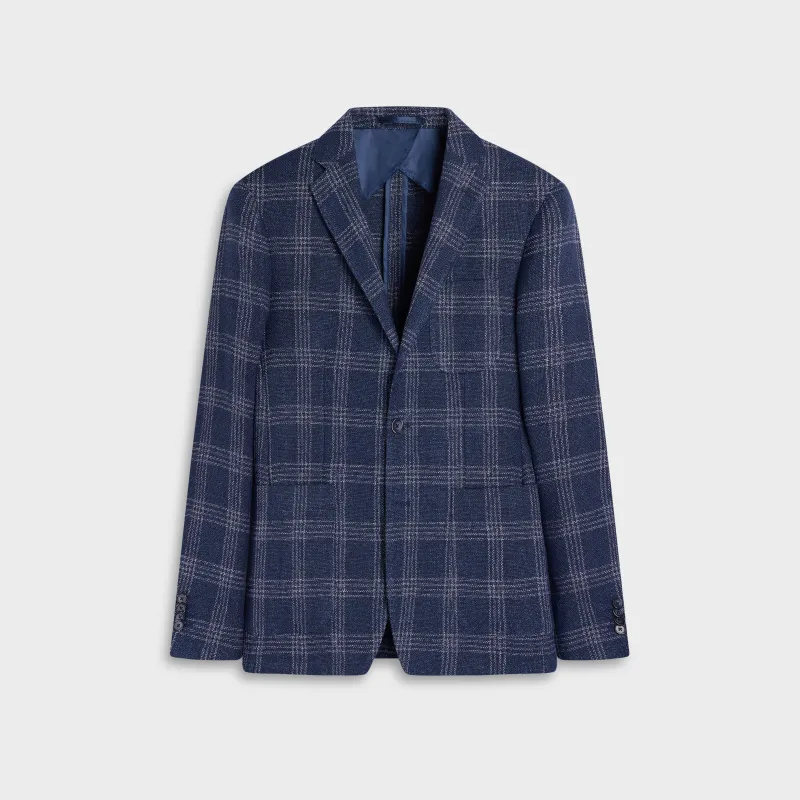 Windowpane Two-Button Blazer made by Bugatchi