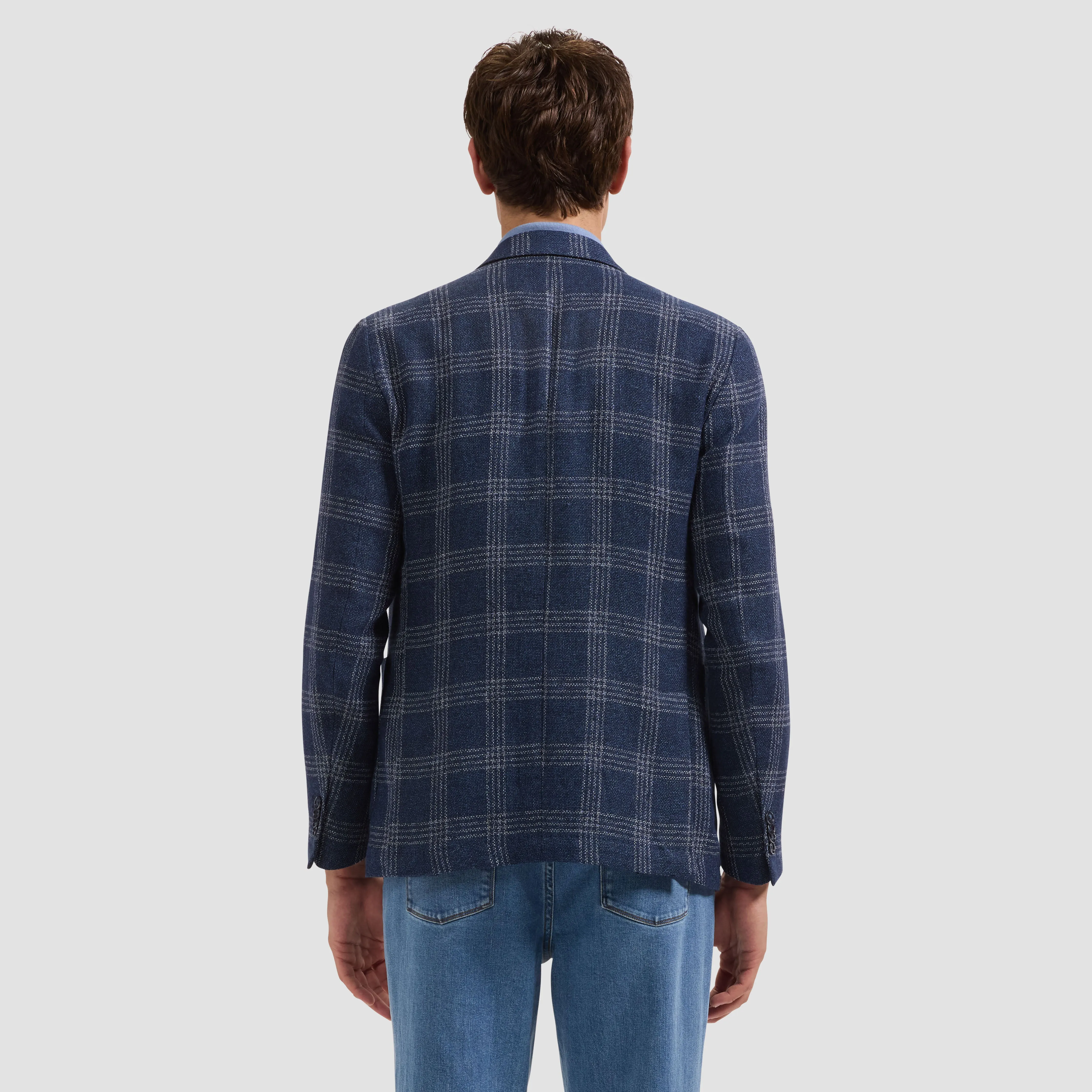 Windowpane Two-Button Blazer sold by Bugatchi product image thumbnail 3