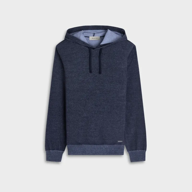 Jersey Knit Hoodie Sweater made by Bugatchi