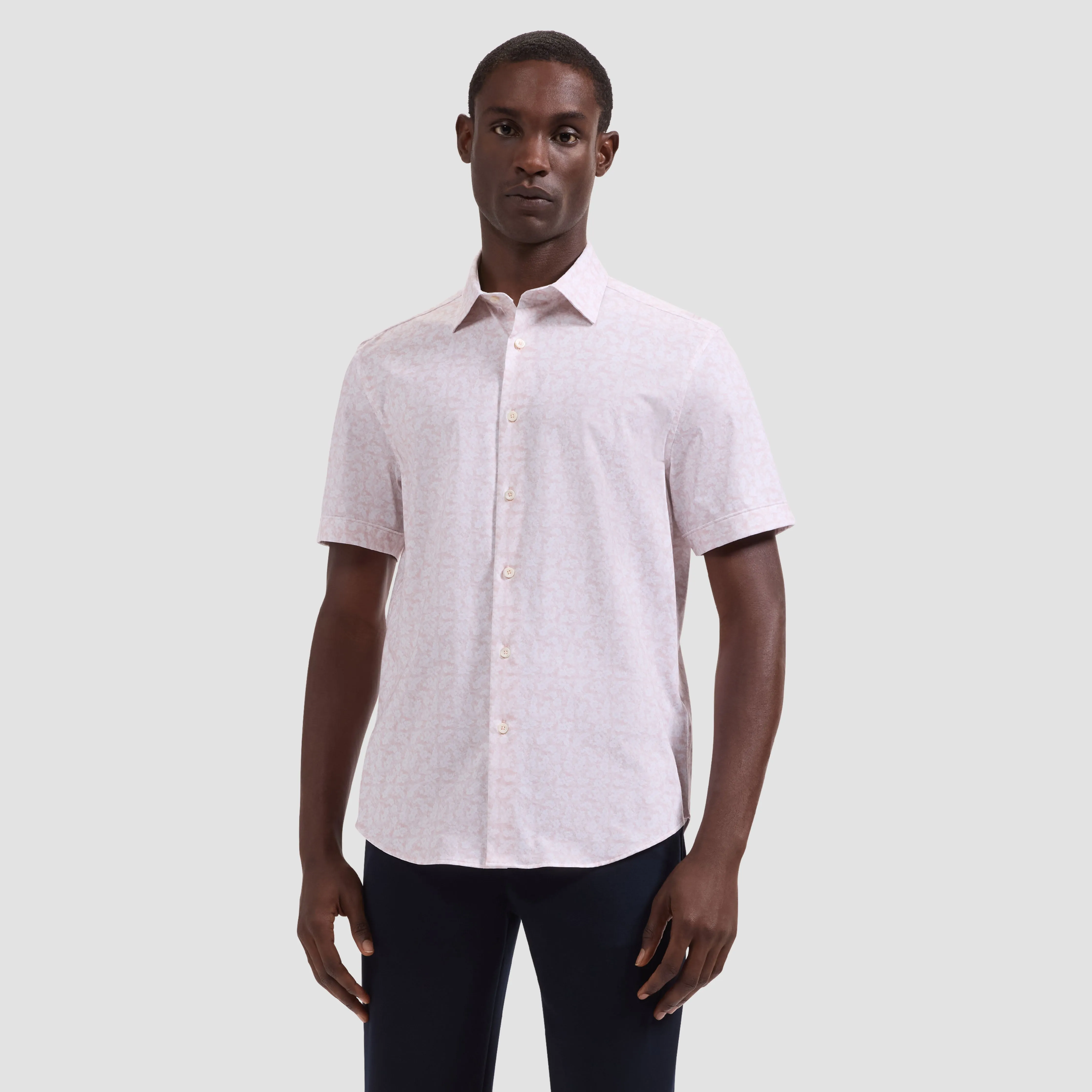 Miles OoohCotton Floral Short-Sleeve Shirt sold by Bugatchi product image thumbnail 2
