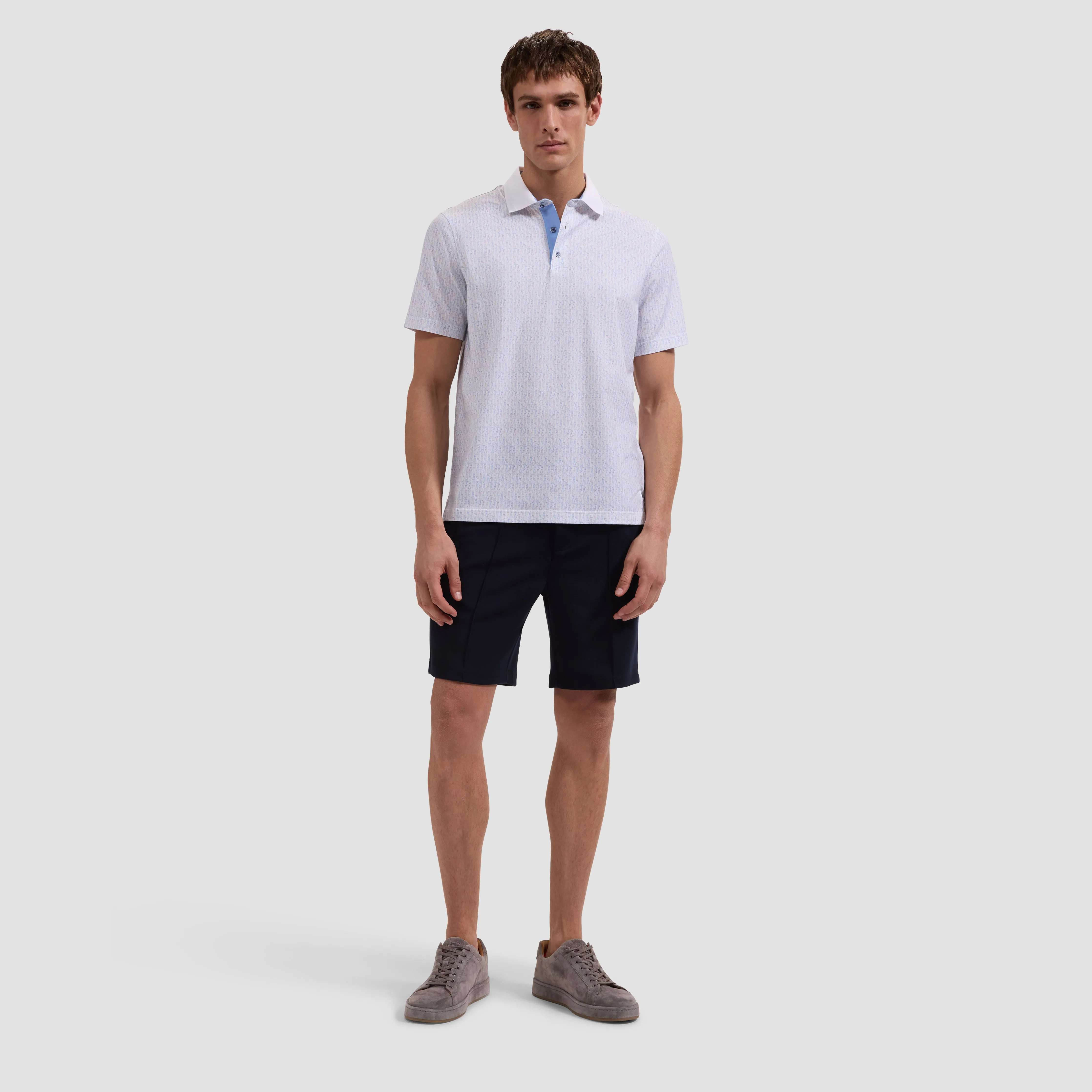 Oliver OoohCotton Golf Sketch Polo Shirt sold by Bugatchi product image thumbnail 4