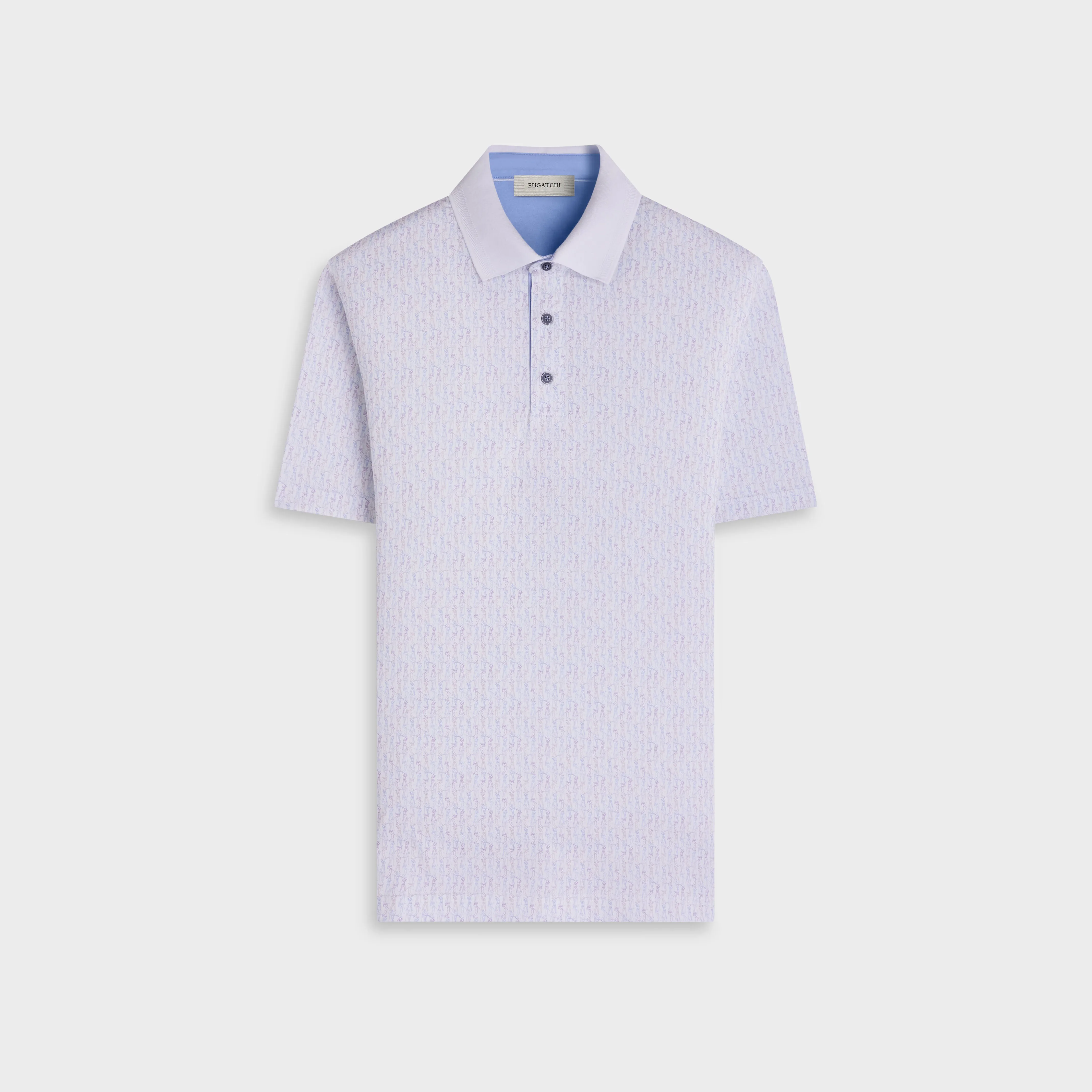 Oliver OoohCotton Golf Sketch Polo Shirt sold by Bugatchi