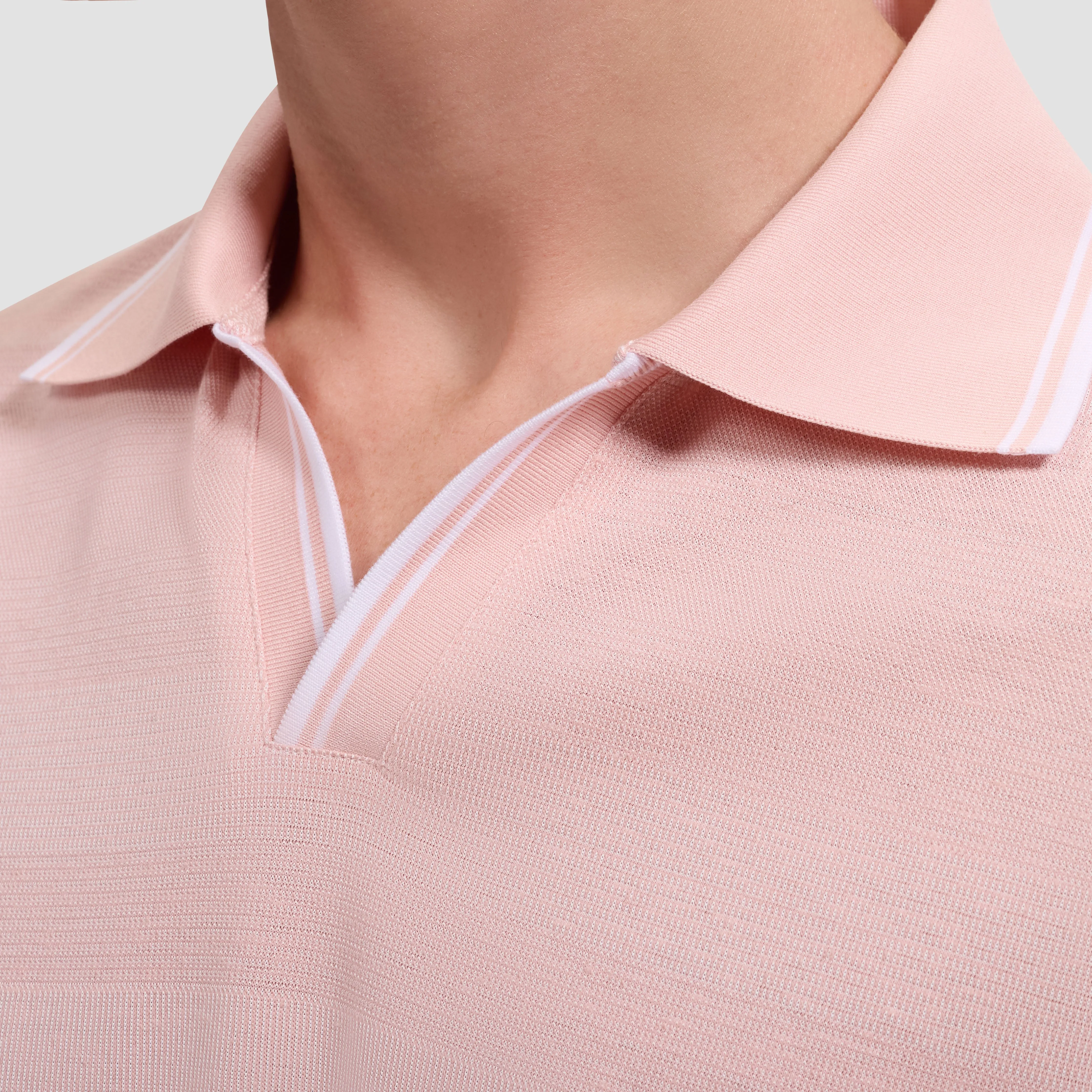 Performance Mixed Media Johnny Collar Polo sold by Bugatchi product image thumbnail 5