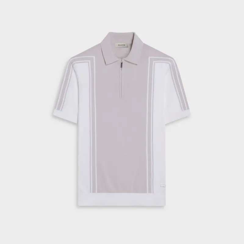 Color block Quarter-Zip Polo Sweater made by Bugatchi