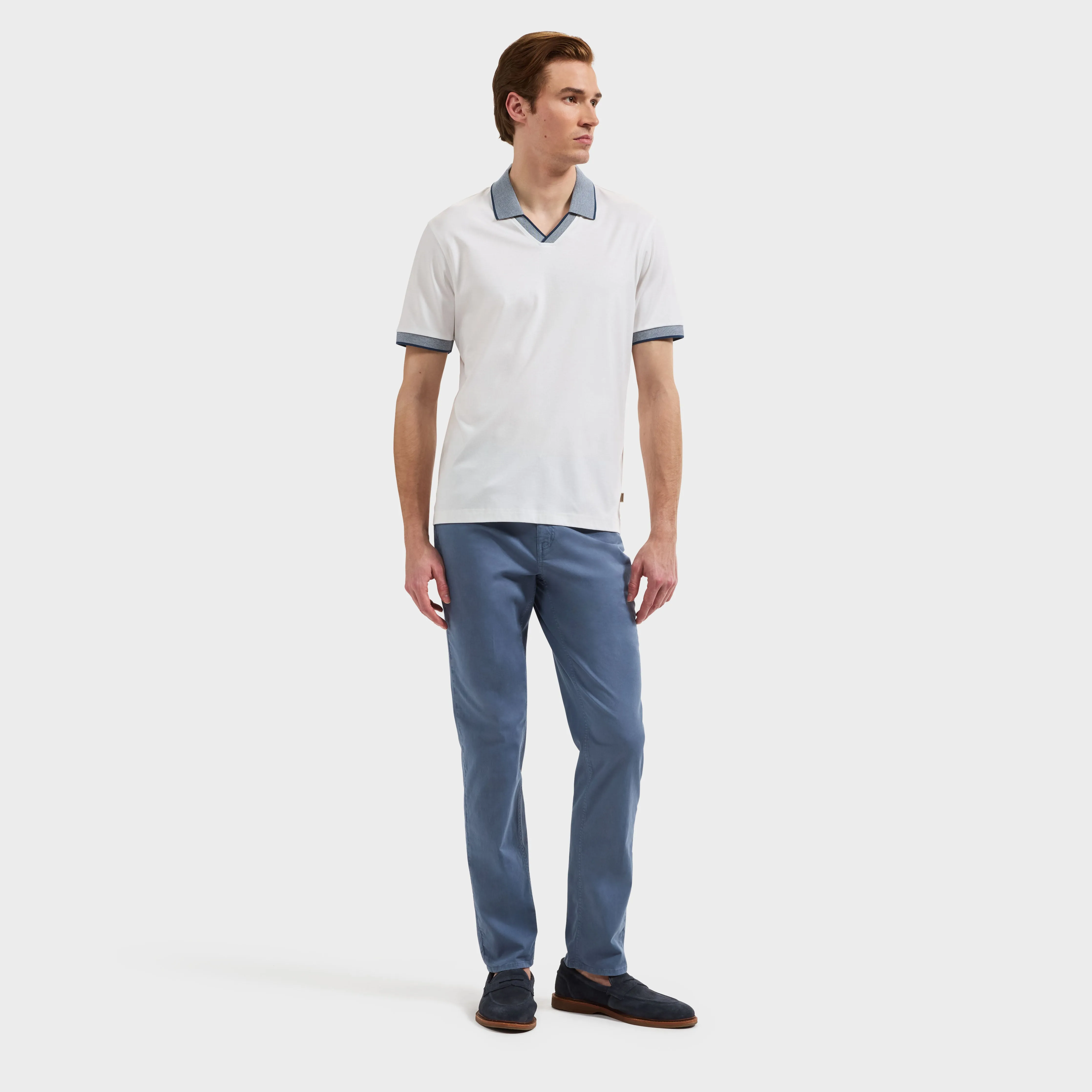 Solid Johnny Collar Polo sold by Bugatchi product image thumbnail 4