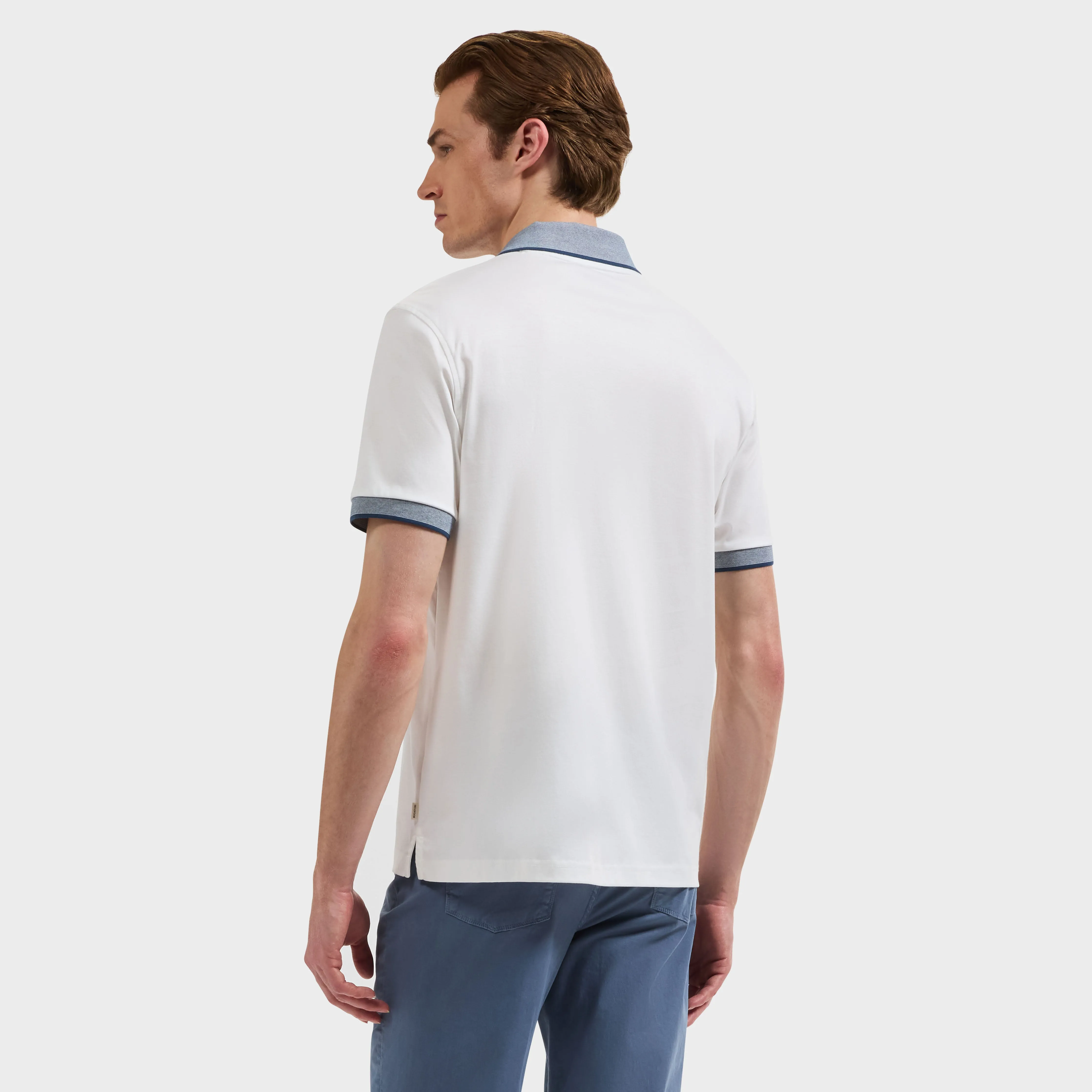 Solid Johnny Collar Polo sold by Bugatchi product image thumbnail 3