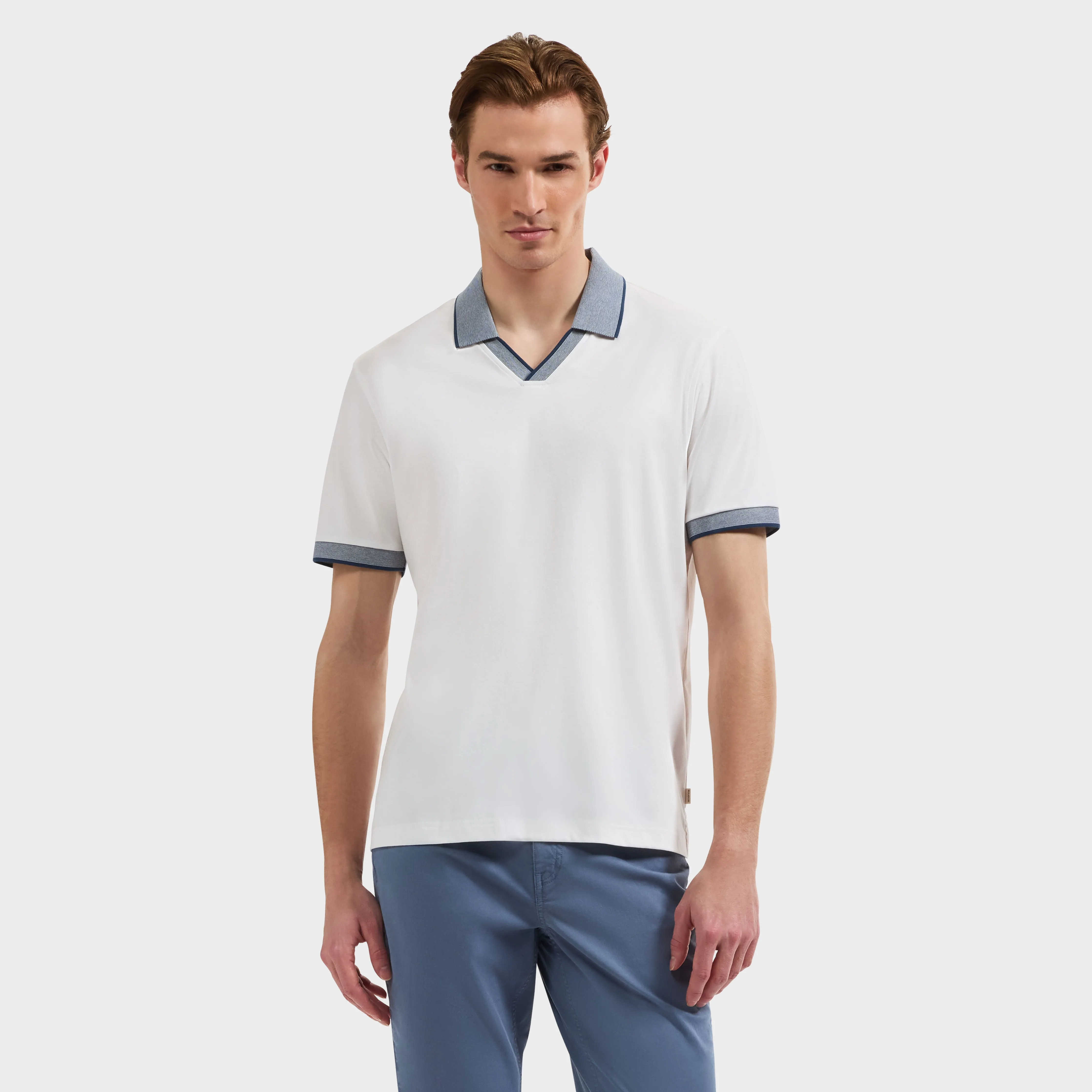 Solid Johnny Collar Polo sold by Bugatchi product image thumbnail 2