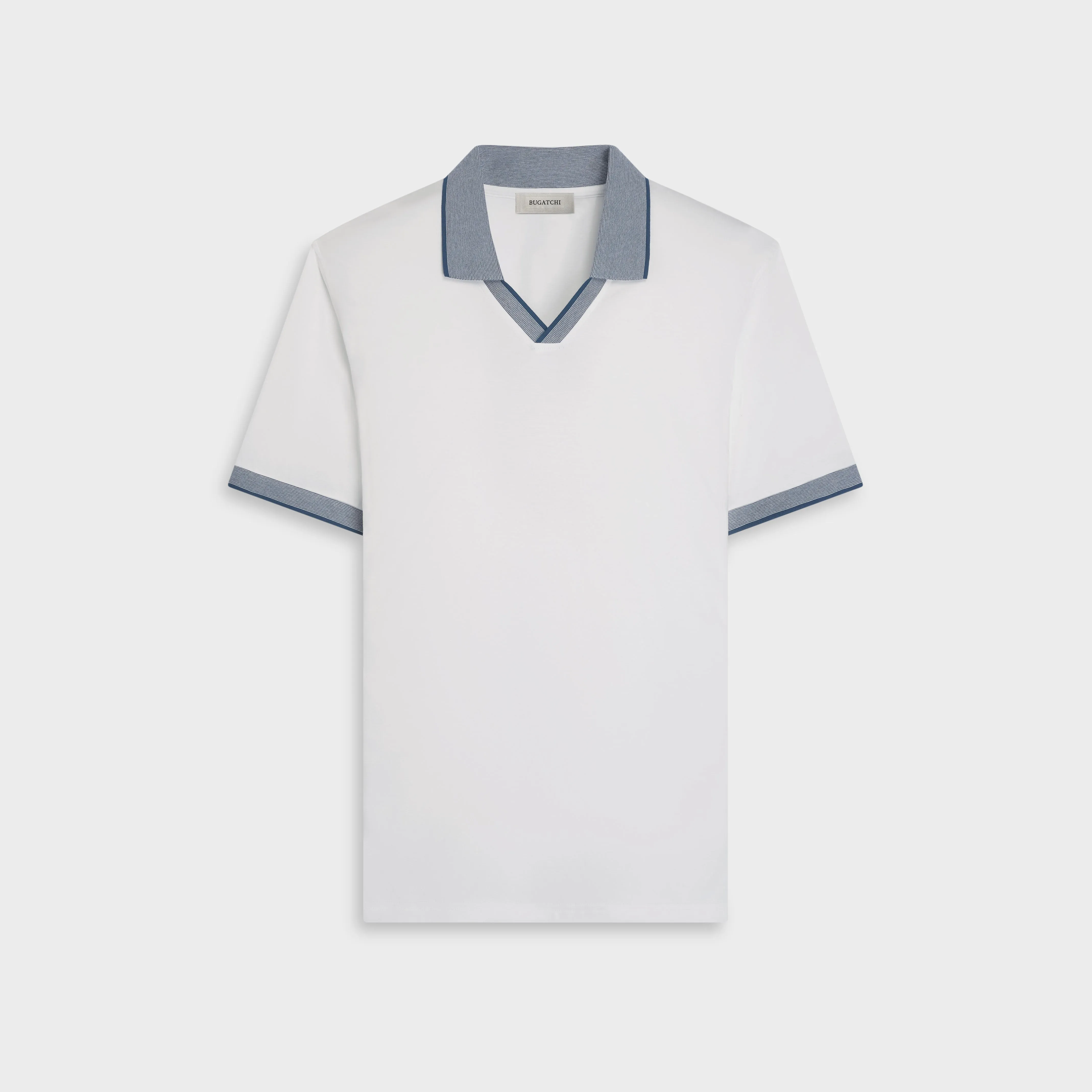 Solid Johnny Collar Polo sold by Bugatchi