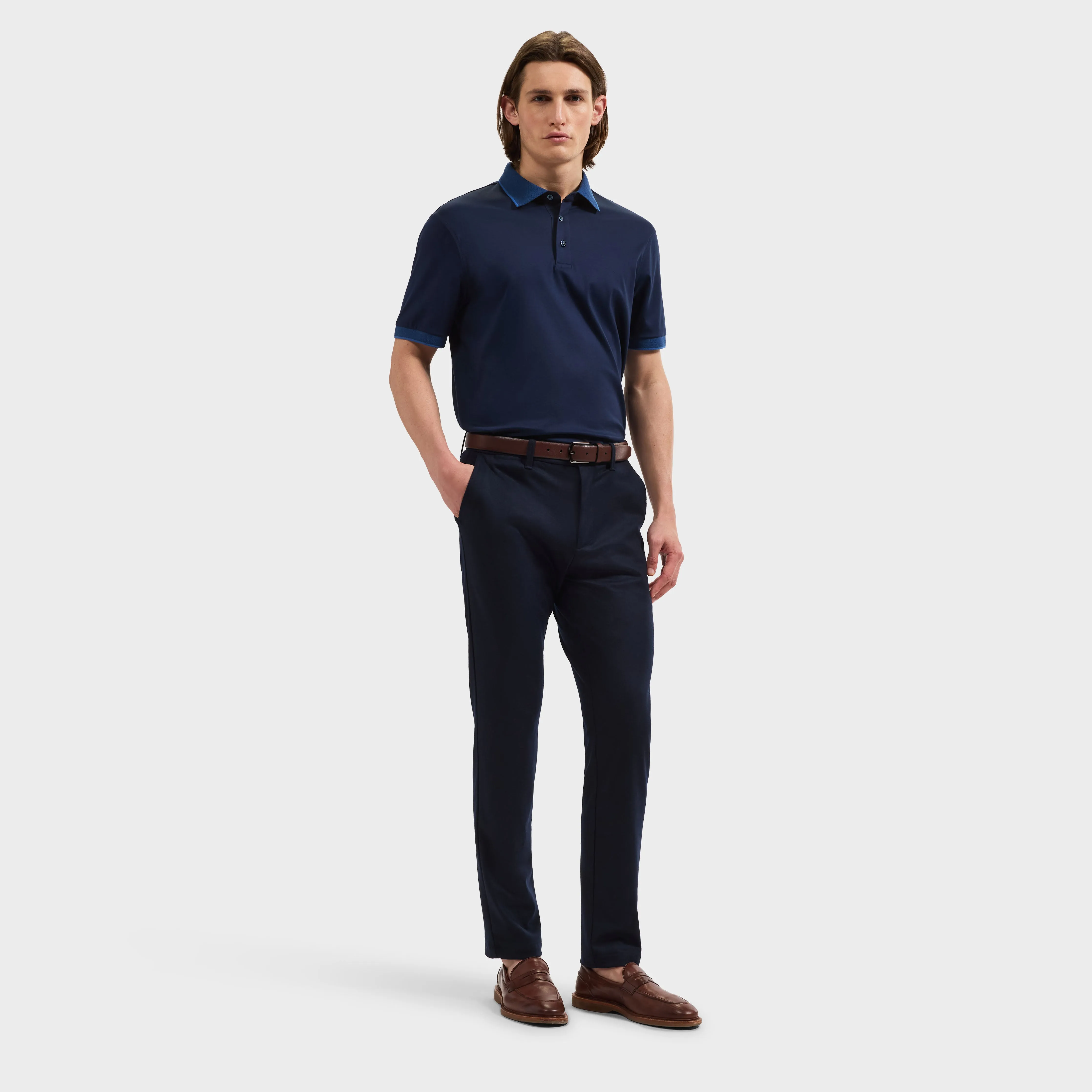 Solid Polo Shirt sold by Bugatchi product image thumbnail 4