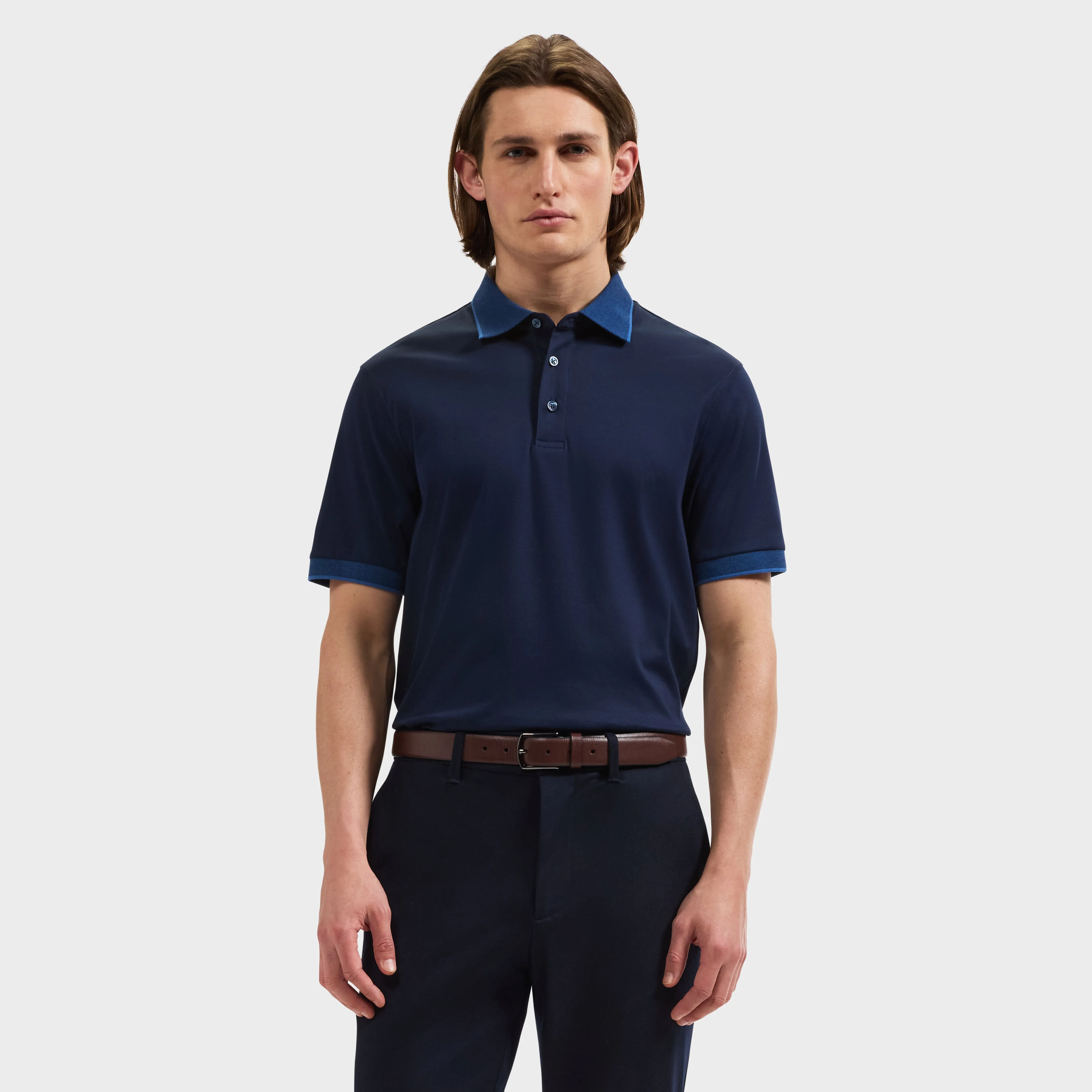 Solid Polo Shirt sold by Bugatchi product image thumbnail 2