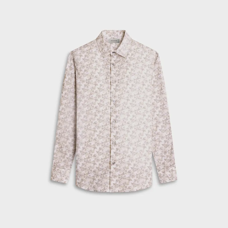 Julian Leaf Print Shirt made by Bugatchi