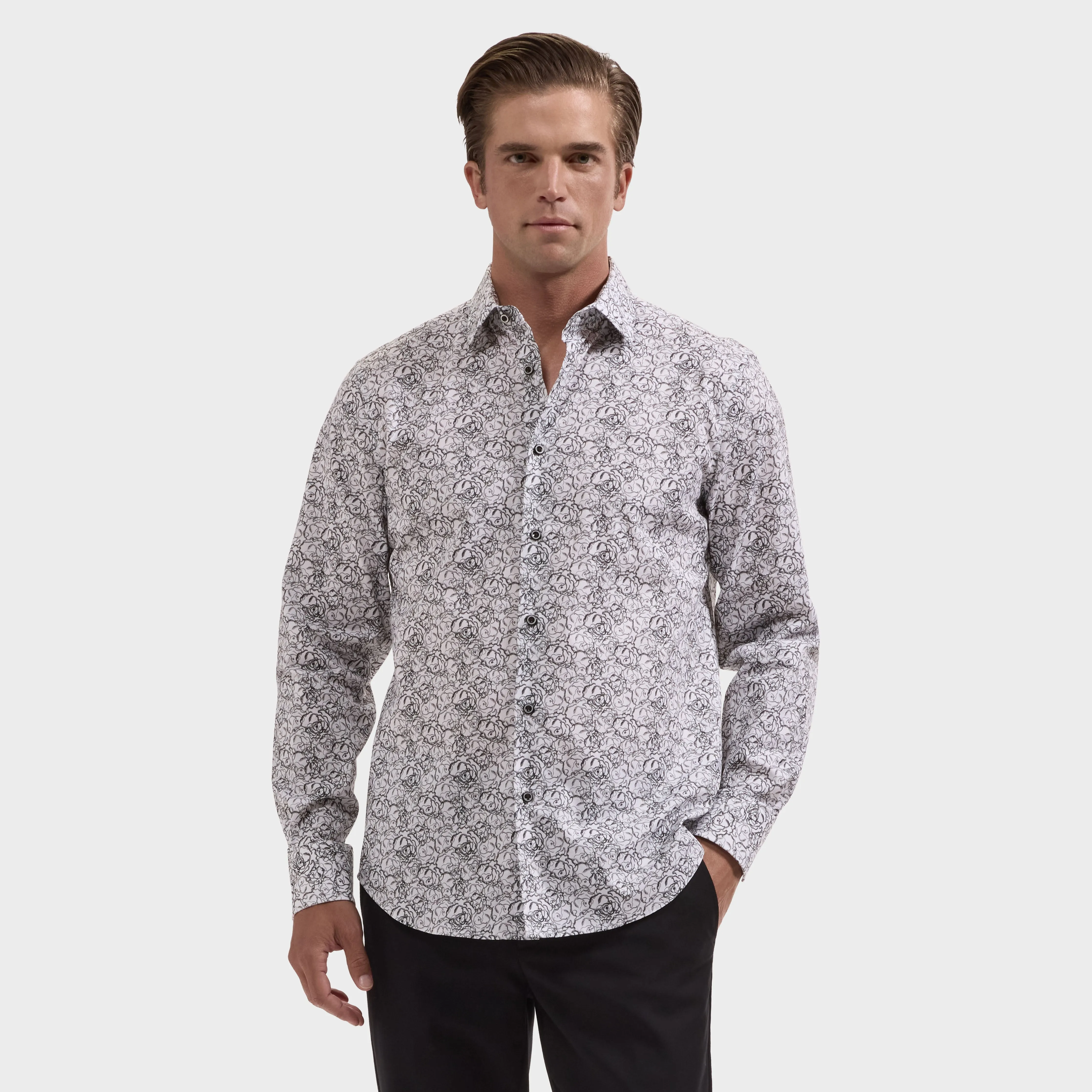 Julian Floral Shirt sold by Bugatchi product image thumbnail 2