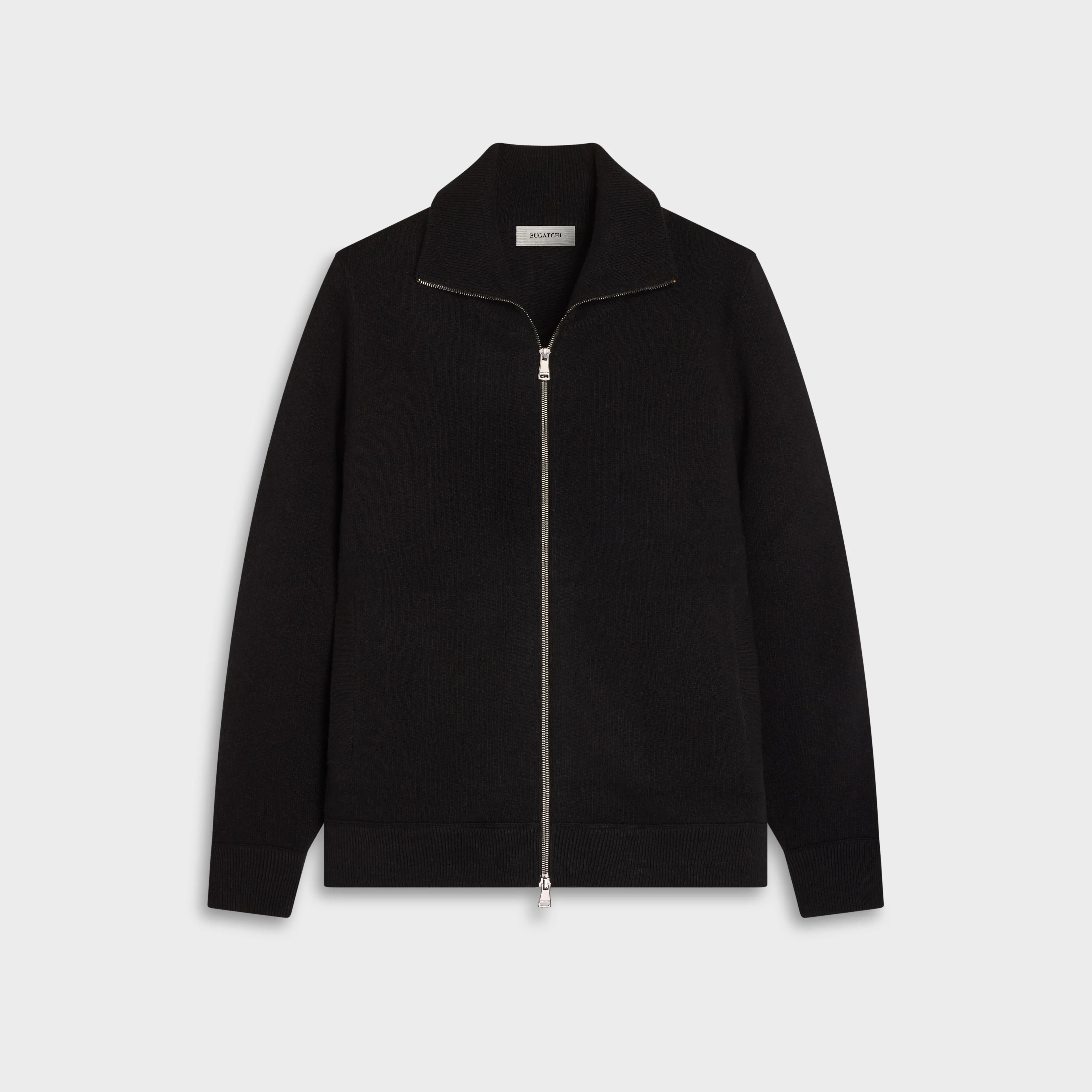 Melange Full Zip Sweater sold by Bugatchi