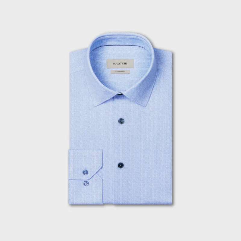 James OoohCotton Geometric Shirt made by Bugatchi