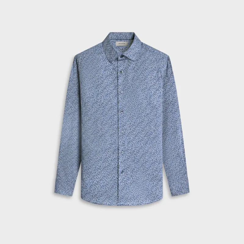 Julian Leaf Print Shirt made by Bugatchi