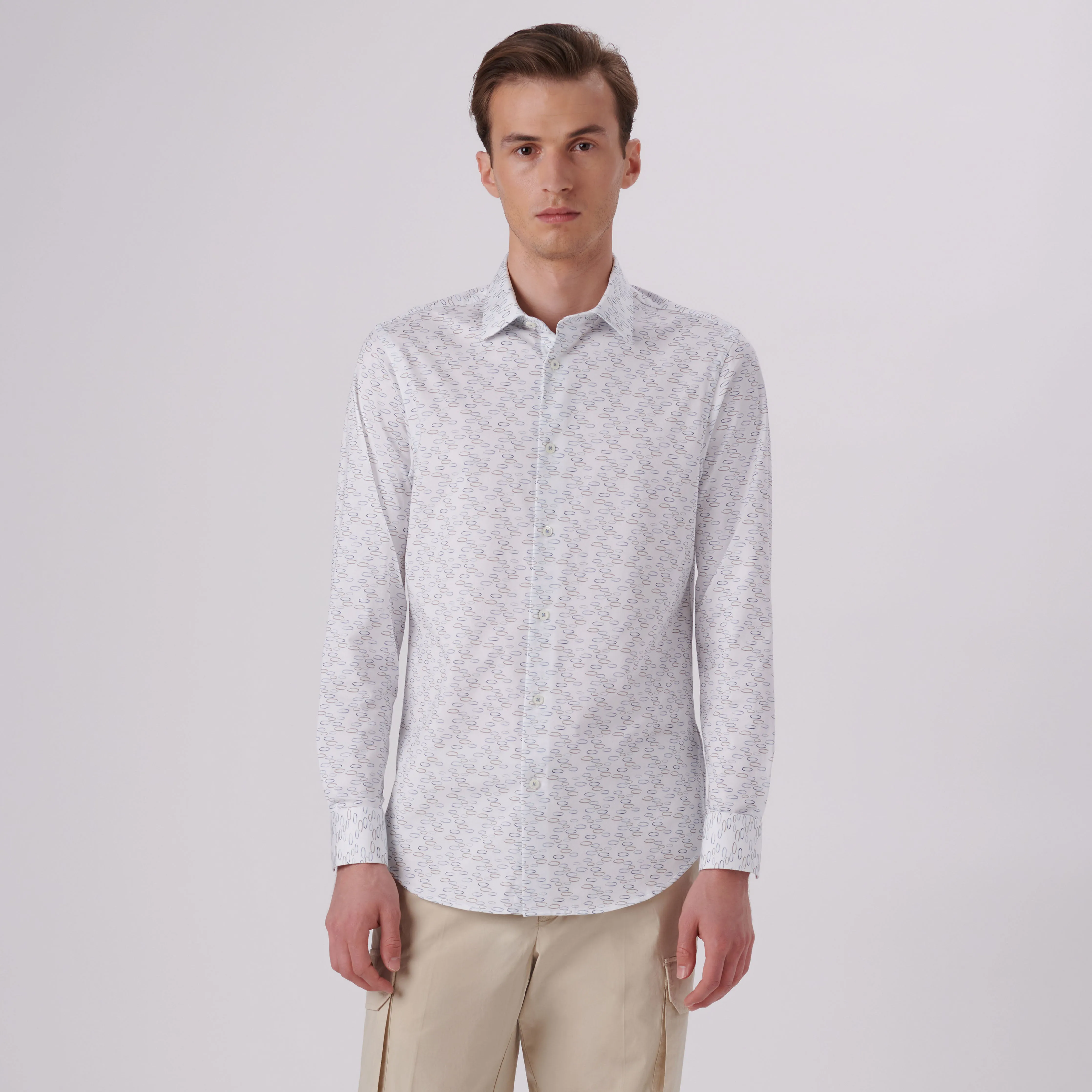 James Abstract Print OoohCotton Shirt sold by Bugatchi product image thumbnail 2