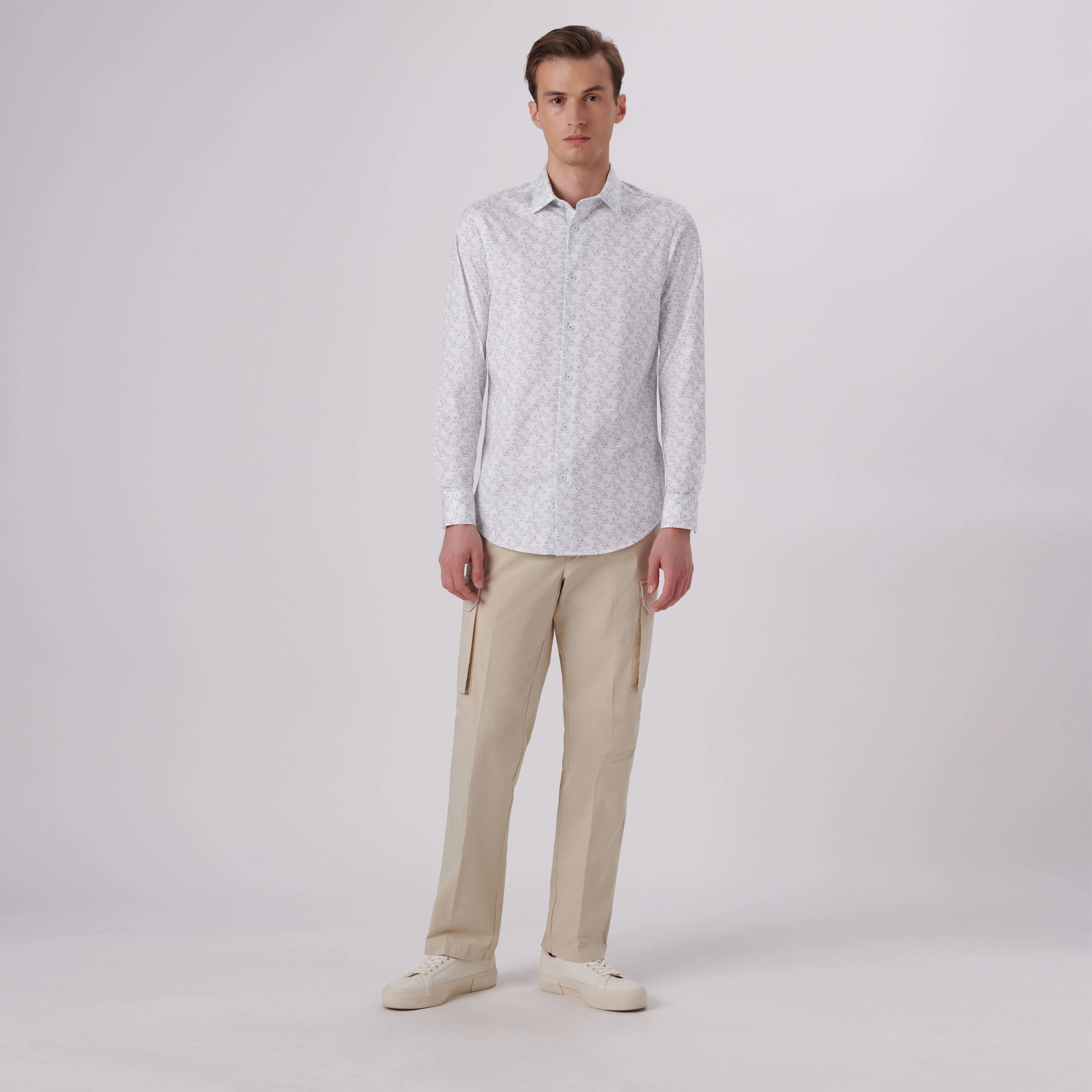 James Abstract Print OoohCotton Shirt sold by Bugatchi product image thumbnail 5