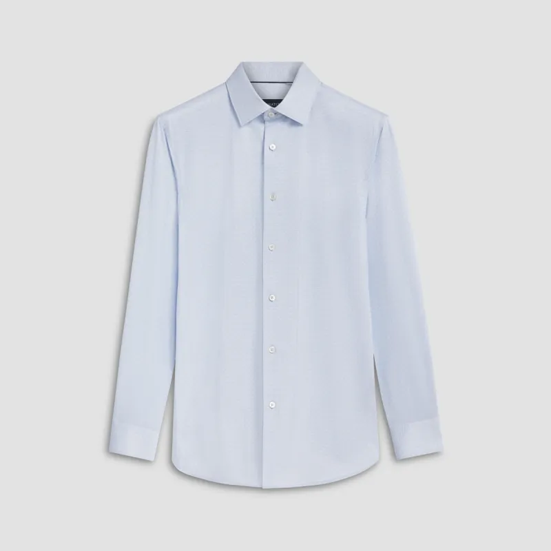 James Geometric Jacquard Print OoohCotton Shirt sold by Bugatchi