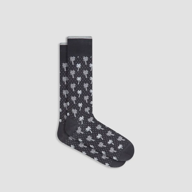 Palm Trees Mid-Calf Socks sold by Bugatchi
