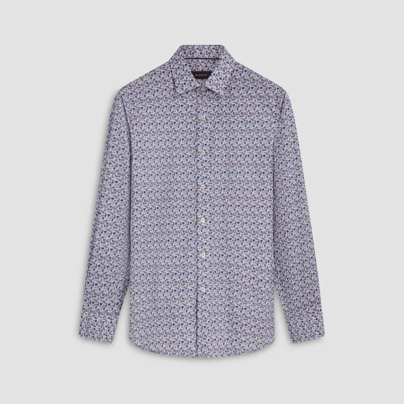Julian Bull's Eye Print Shirt made by Bugatchi